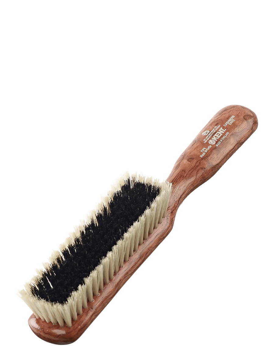 Kent Brushes - Cashmere Care Dark Wood Bristle Nylon Mix Clothes Brush - tøjpleje - brown - 0