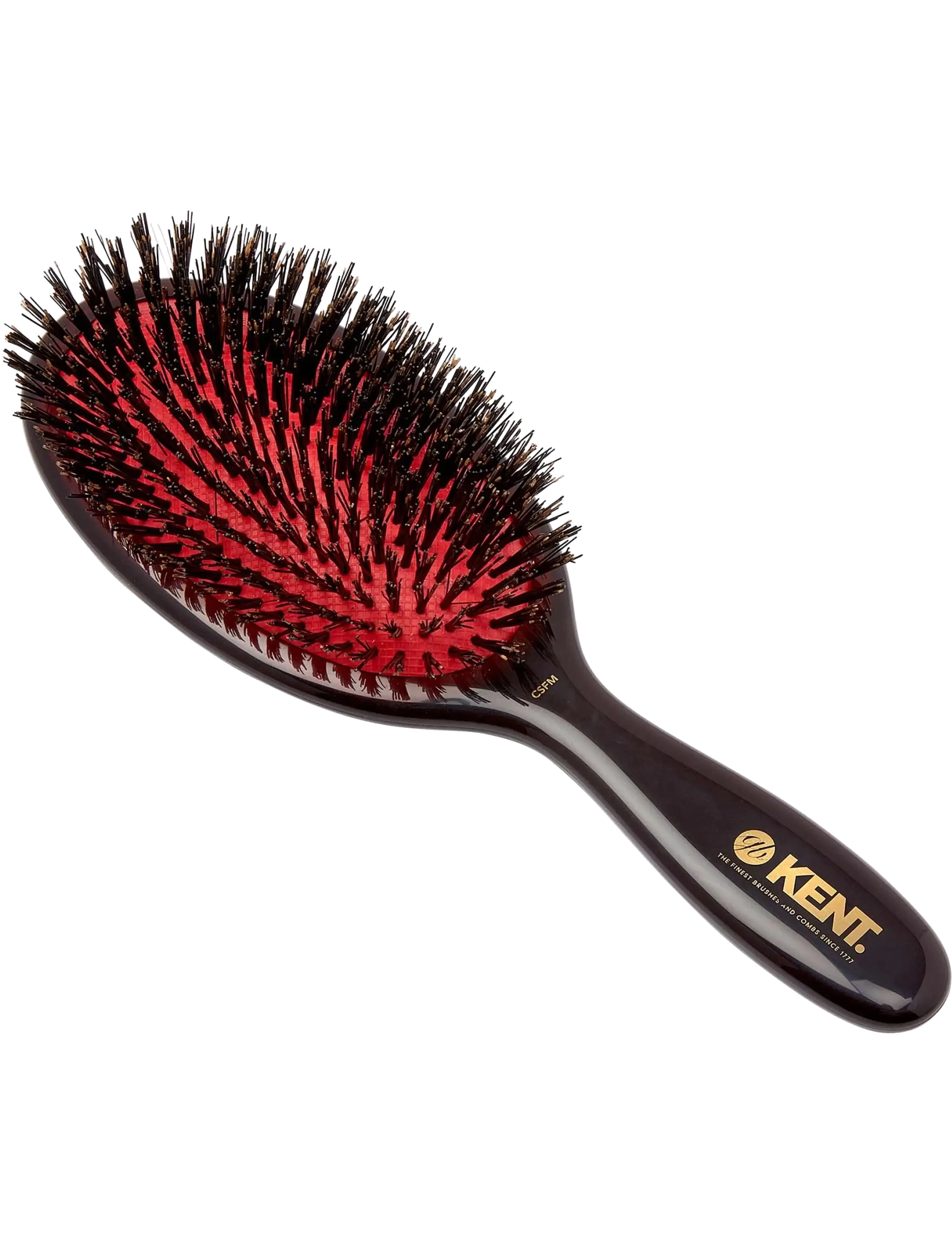 Kent Brushes Classic Shine Medium Black Bristle Hairbrush - Vis alt - BLACK / black