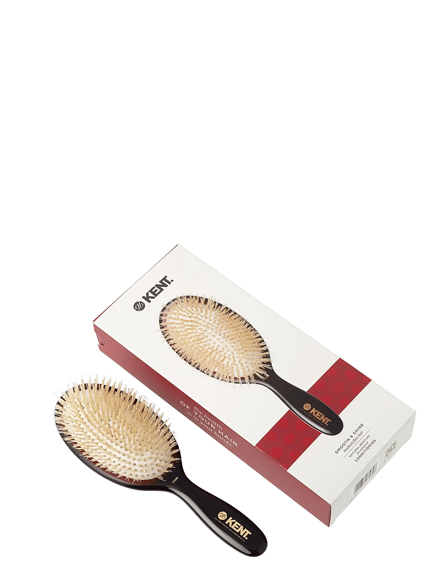Kent Brushes - Classic Shine Medium Soft White Pure Bristle Hairbrush - paddelborste - black - 5