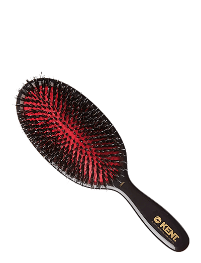 Classic Shine Large Black Porcupine Mixed Bristle Hairbrush - PaddelbøRster