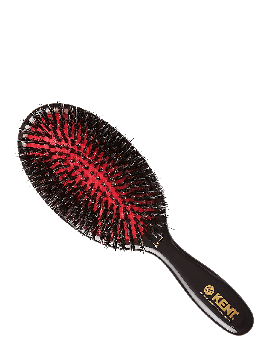 Kent Brushes - Classic Shine Medium Black Porcupine Mixed Bristle Hairbrush - paddelbørster - black - 0