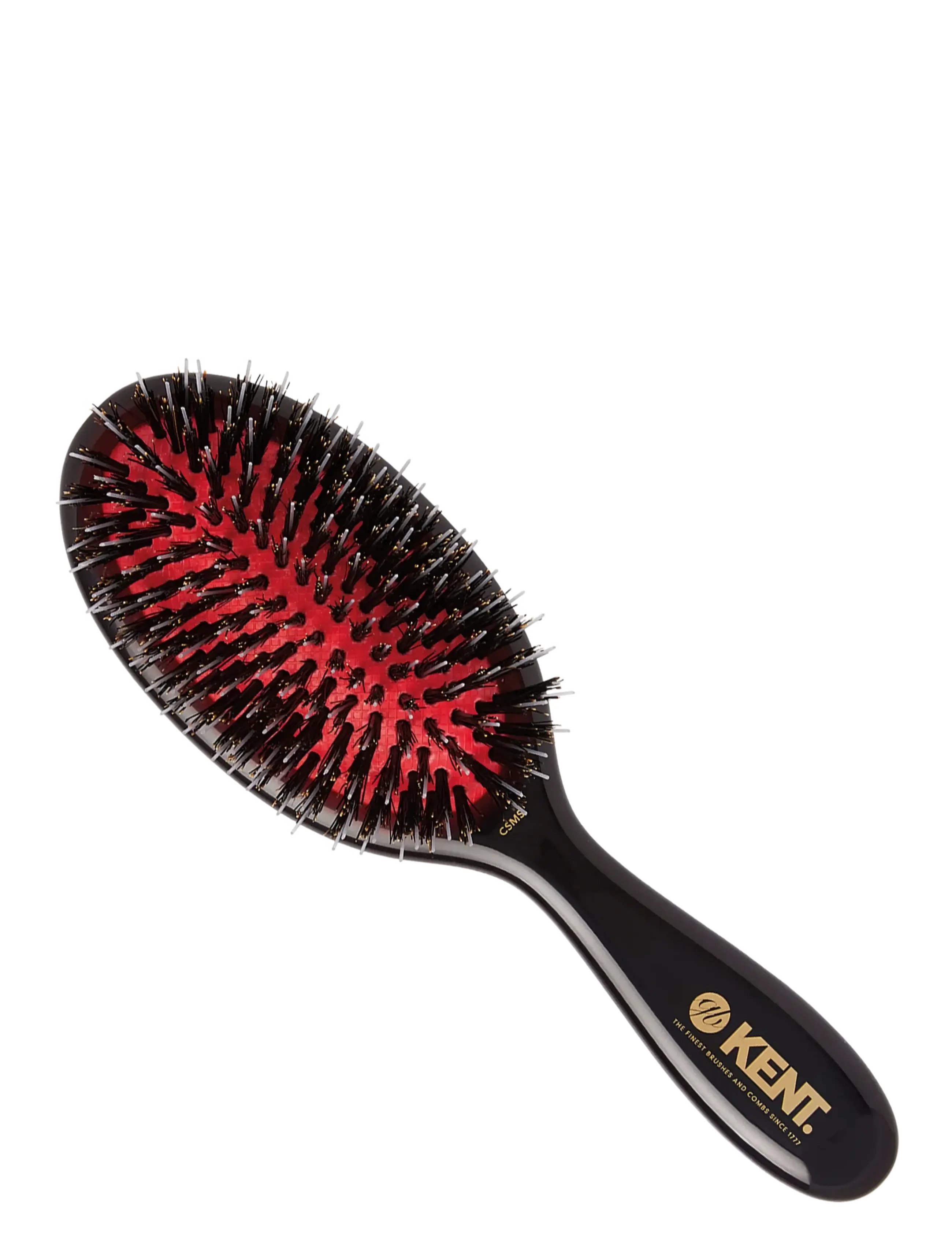 Kent Brushes Classic Shine Small Black Porcupine Mixed Bristle Hairbrush, One Size, Black, Hårbørster & Kamme > Paddelbørste, Dame