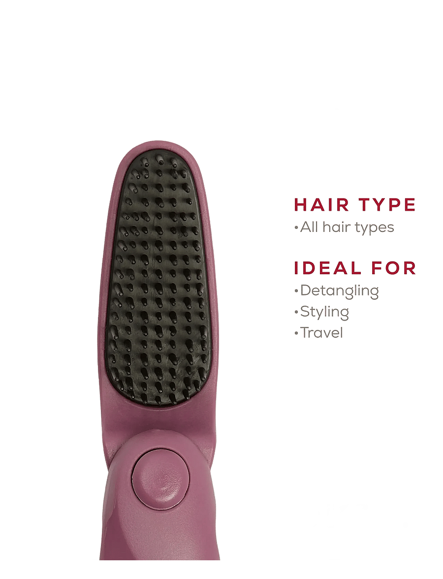 Kent Brushes - CREATE Folding Hairbrush - udredningsbørster - pink - 1