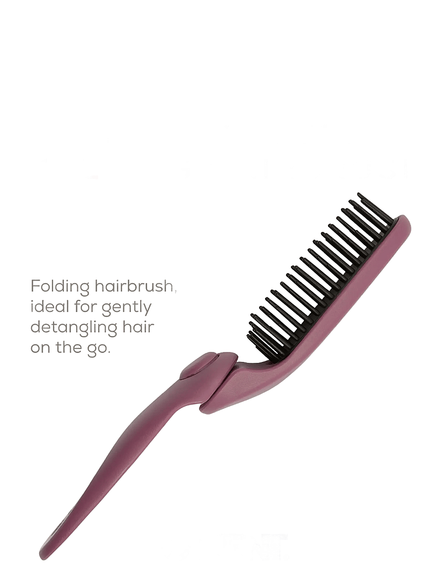 Kent Brushes - CREATE Folding Hairbrush - udredningsbørster - pink - 4