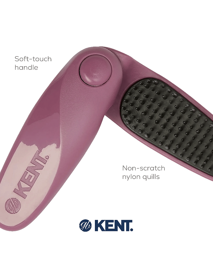 Kent Brushes - CREATE Folding Hairbrush - udredningsbørster - pink - 5