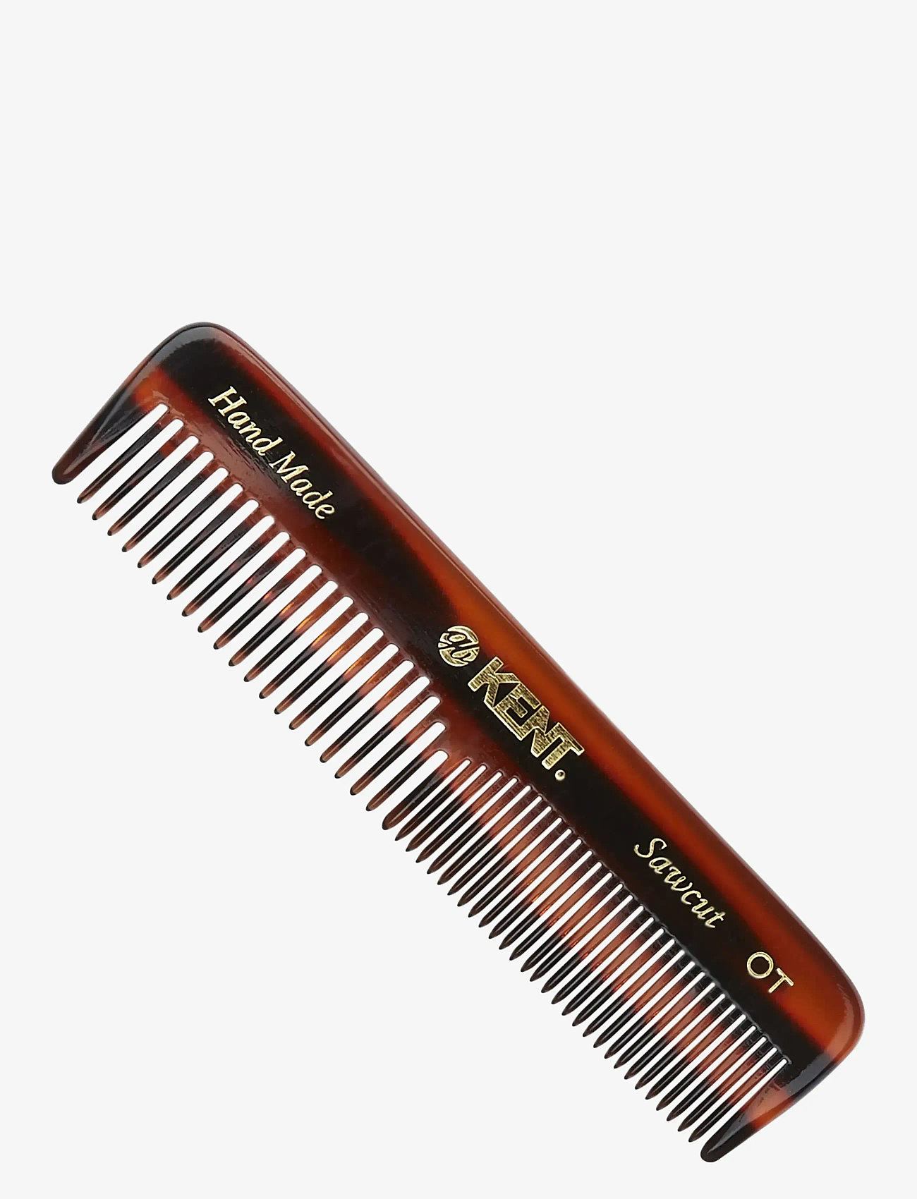 Kent Brushes - Small Mens Pocketkam Coarse/Fine - Handmade - hårbørster & kamme - brown - 0