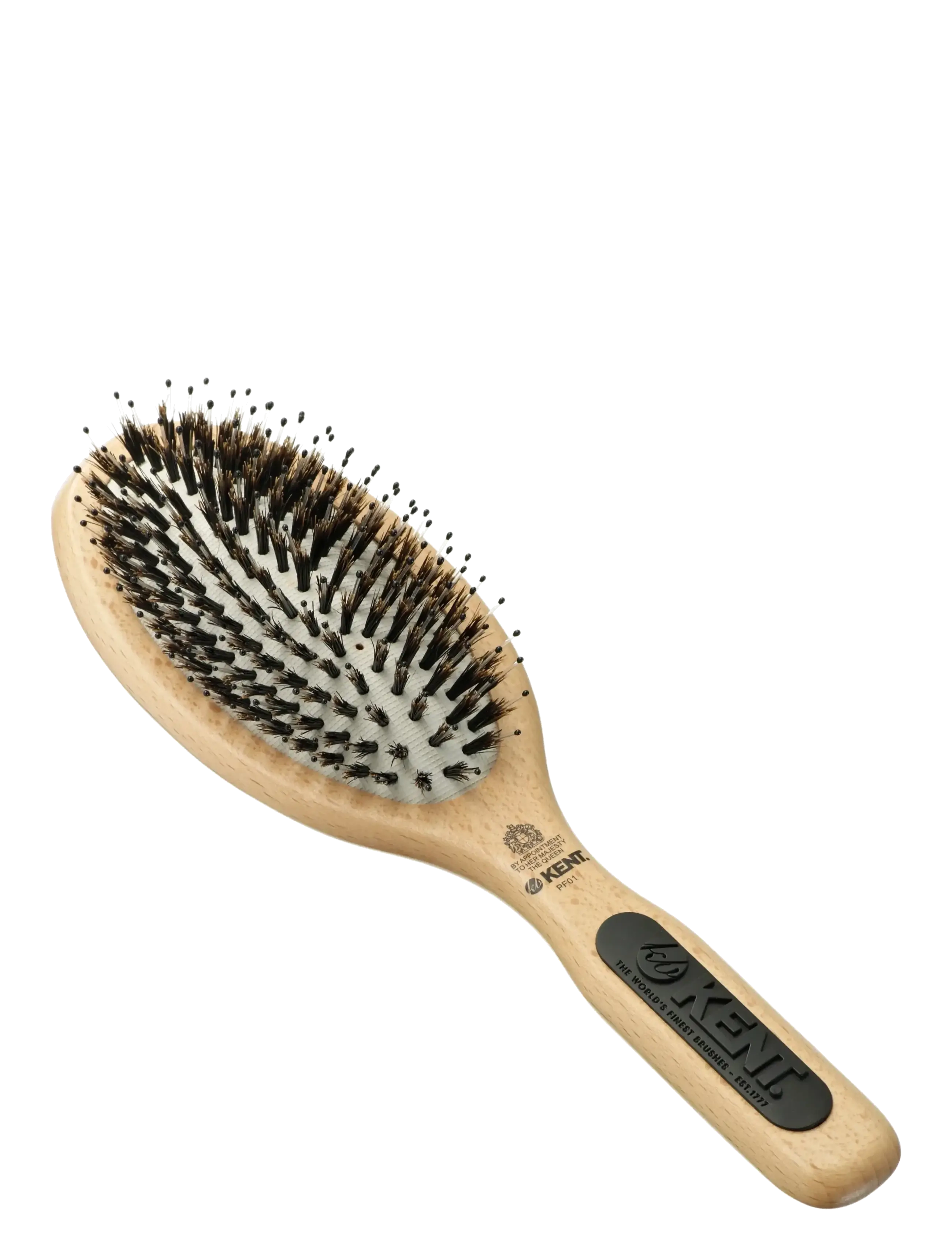 Kent Brushes Large Rubber Pad Brush, One Size, Brown, Hårbørster & Kamme > Paddelbørste, Dame