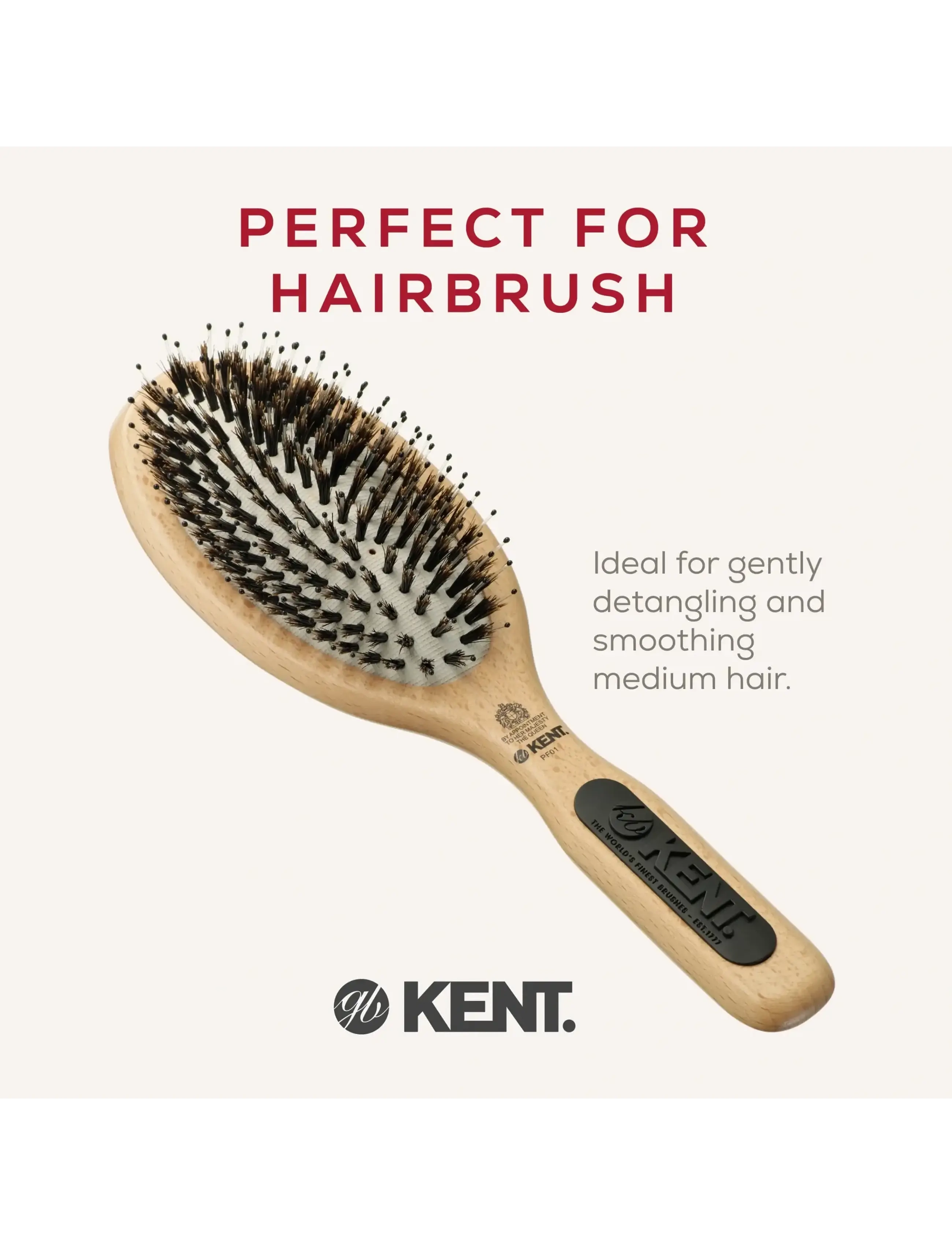 Kent Brushes - Large Rubber Pad Brush - paddelbørster - brown - 2