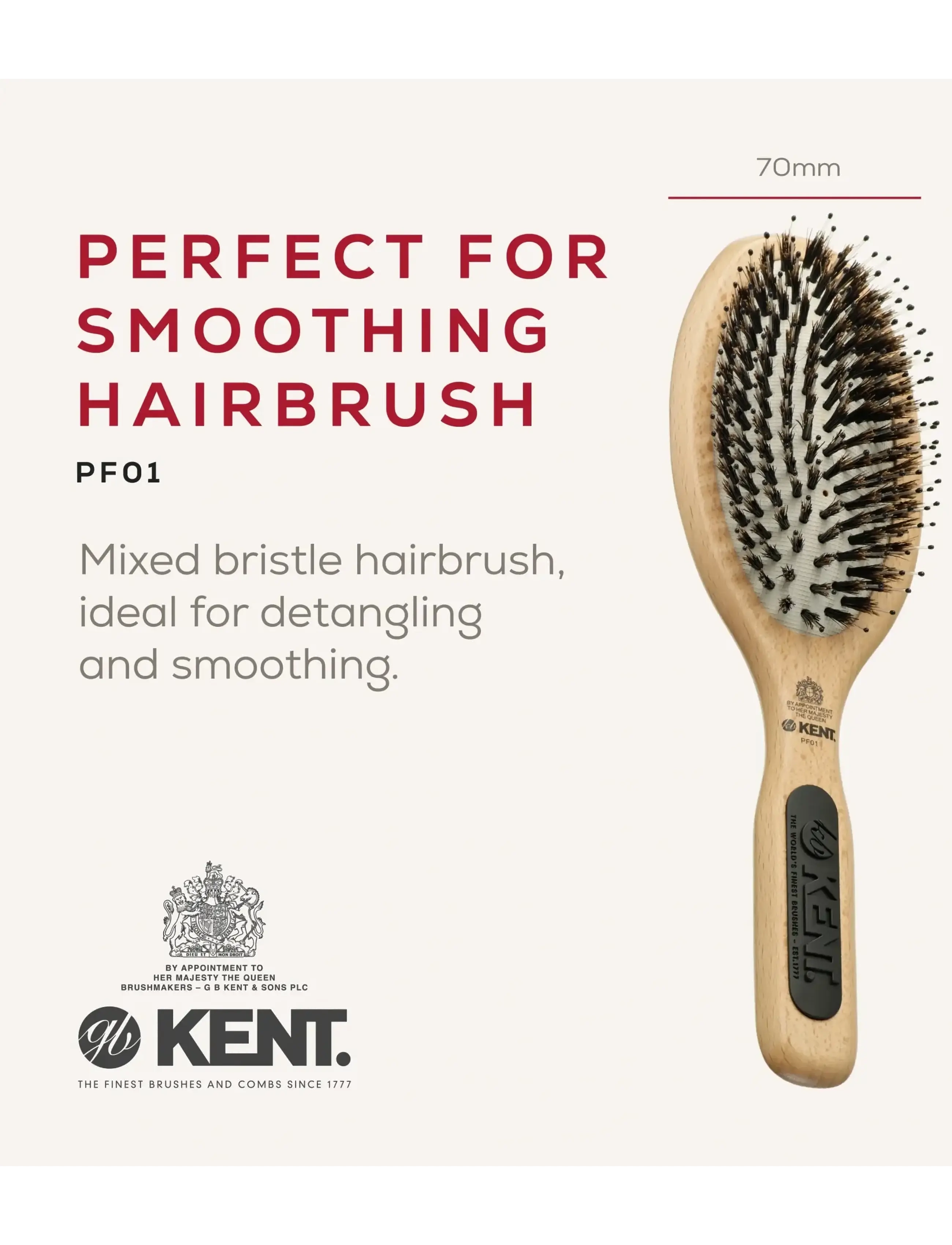Kent Brushes - Large Rubber Pad Brush - paddelbørster - brown - 4