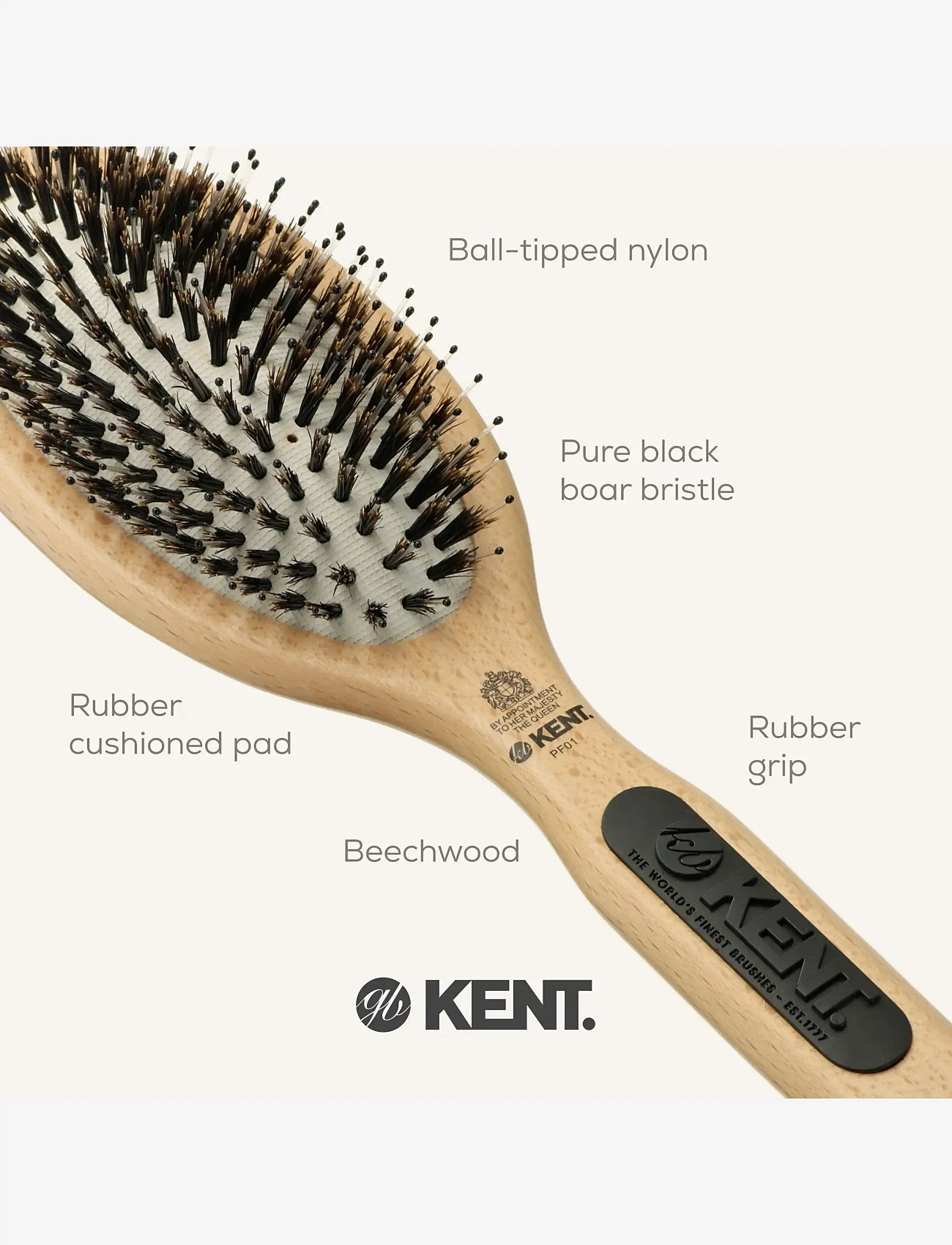 Kent Brushes - Large Rubber Pad Brush - brown - 5