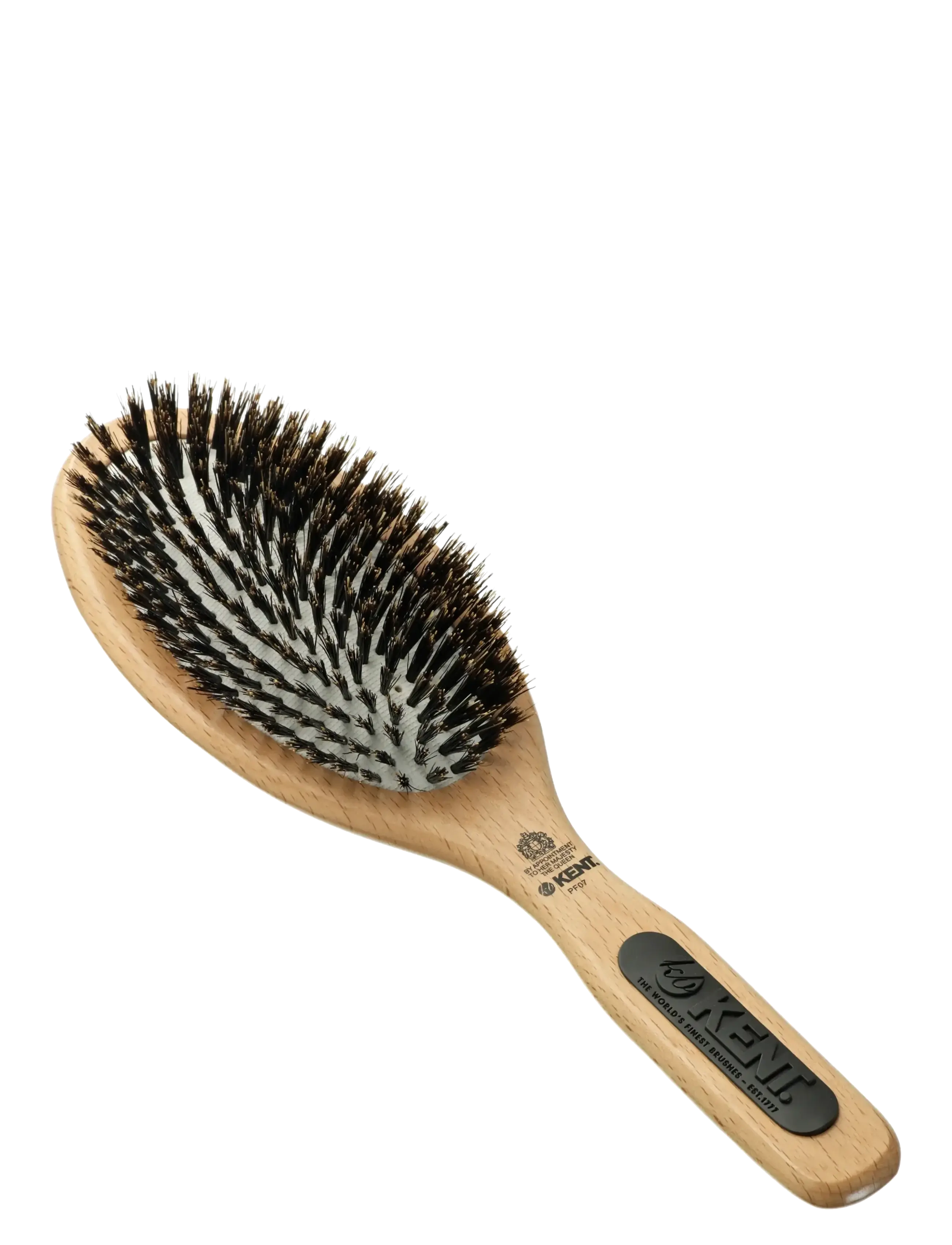 Kent Brushes Large Rubber Cushion Brush, One Size, Brown, Hårbørster & Kamme > Paddelbørste, Dame