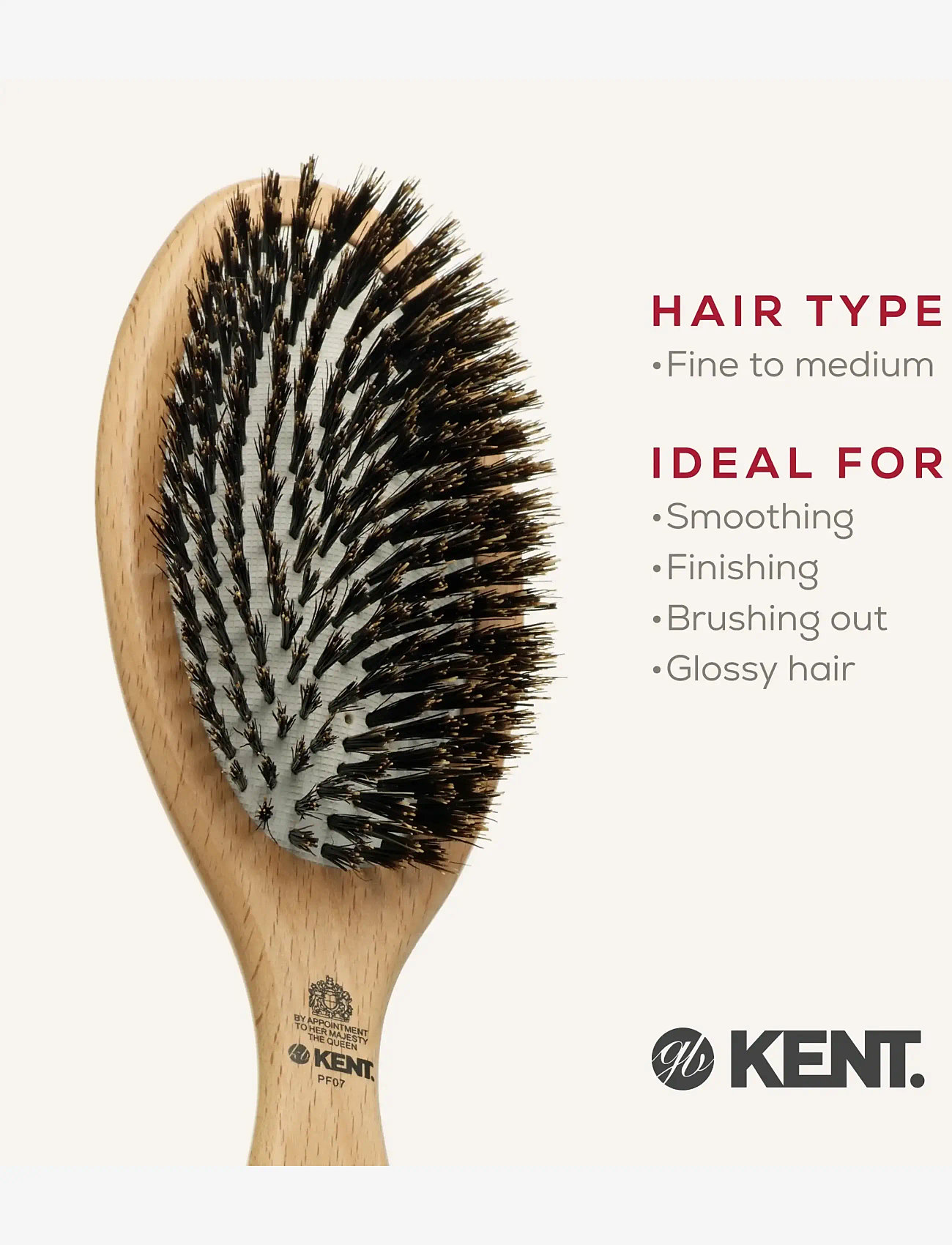 Kent Brushes - Large Rubber Cushion Brush - laveste priser - brown - 1