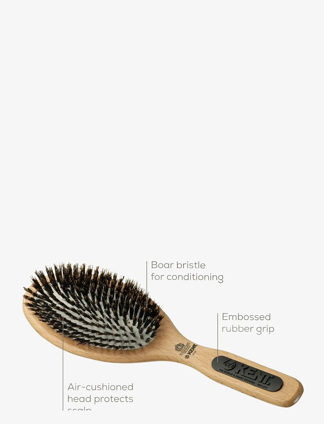 Kent Brushes - Large Rubber Cushion Brush - laveste priser - brown - 3