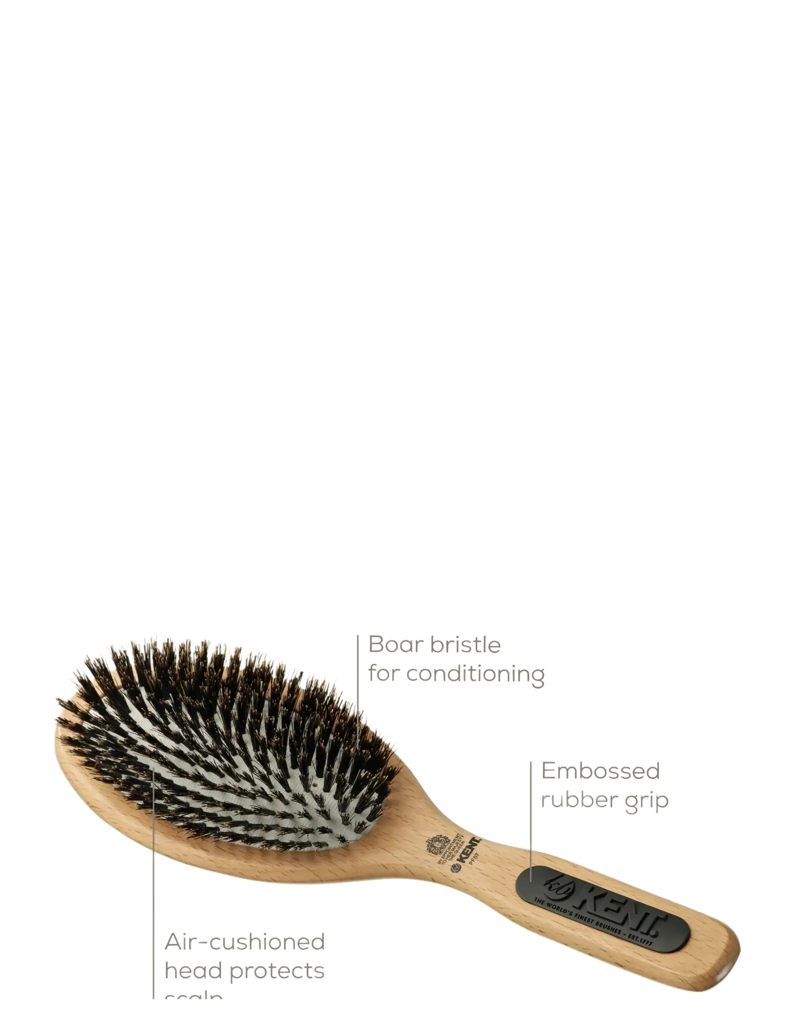 Kent Brushes - Large Rubber Cushion Brush - paddelbørster - brown - 3