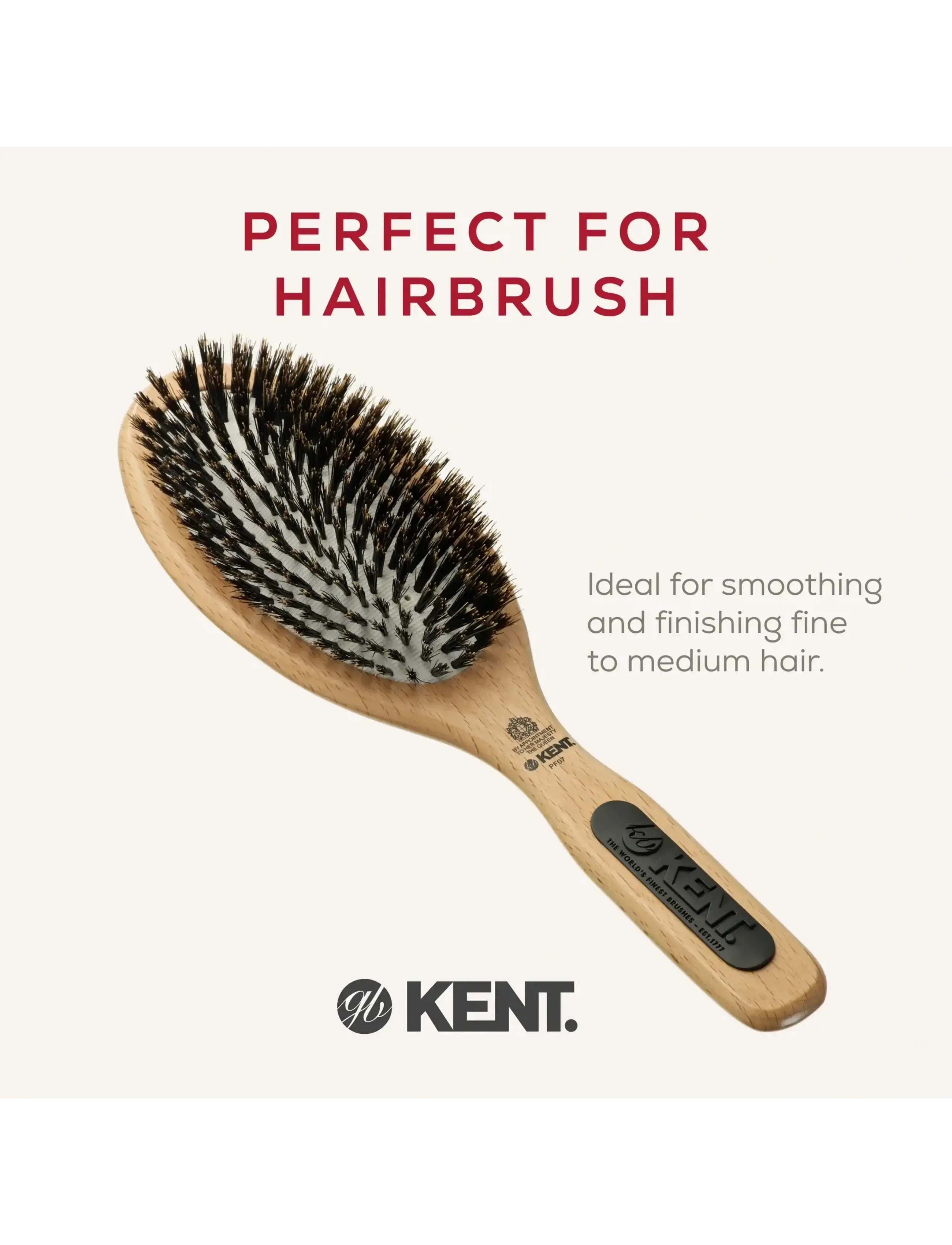Kent Brushes - Large Rubber Cushion Brush - paddelbørster - brown - 4