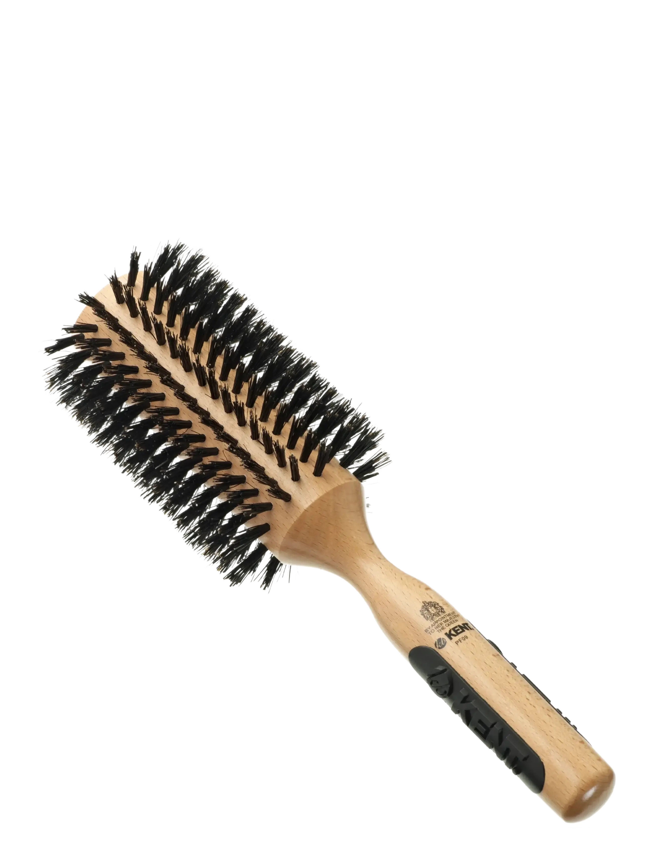 Kent Brushes Extra Large Round Boar Bristle Hair Brush, Rund børste, Brun, Str: ONE SIZE
