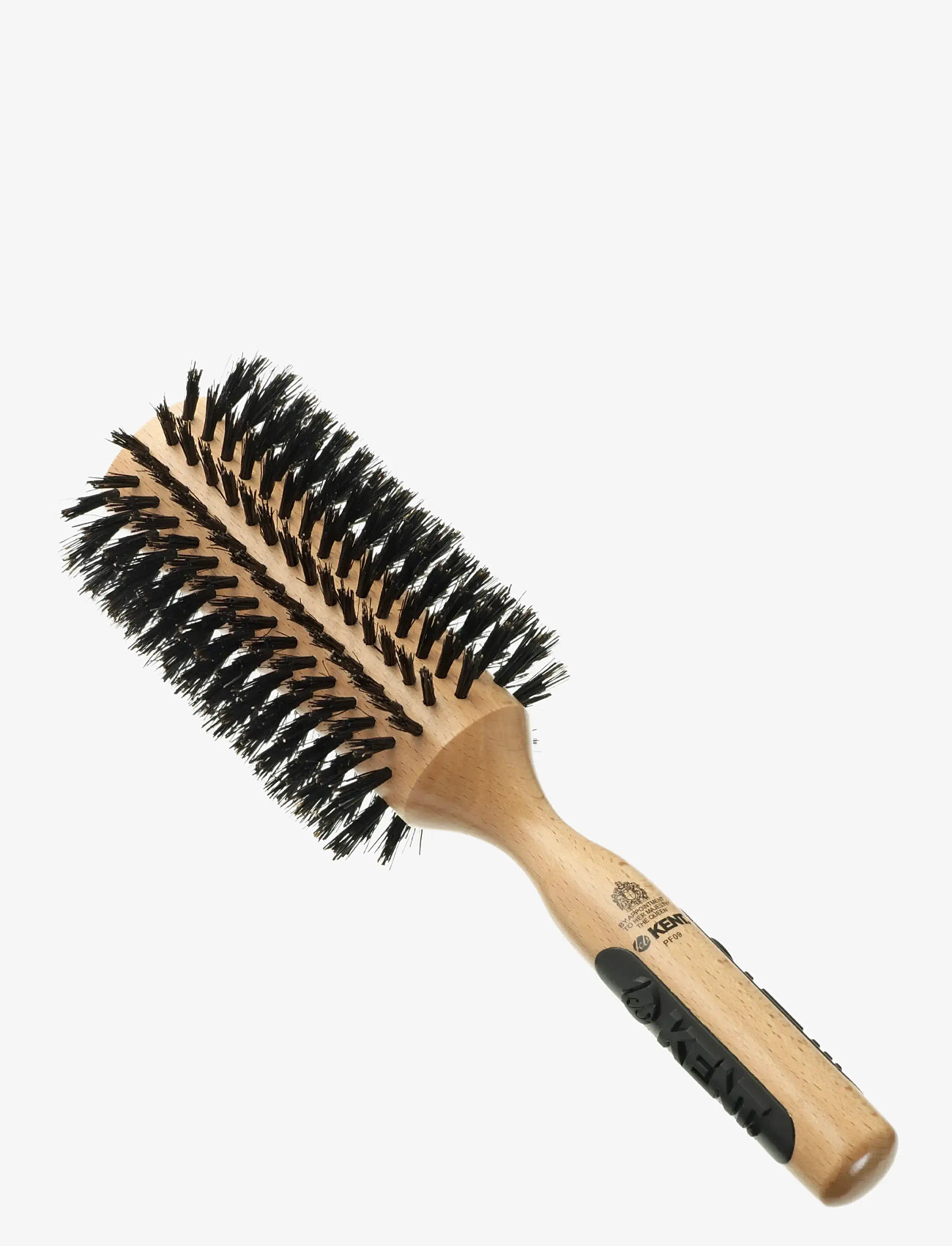 Kent Brushes - Extra large round boar bristle hair brush - round brush - brown - 0