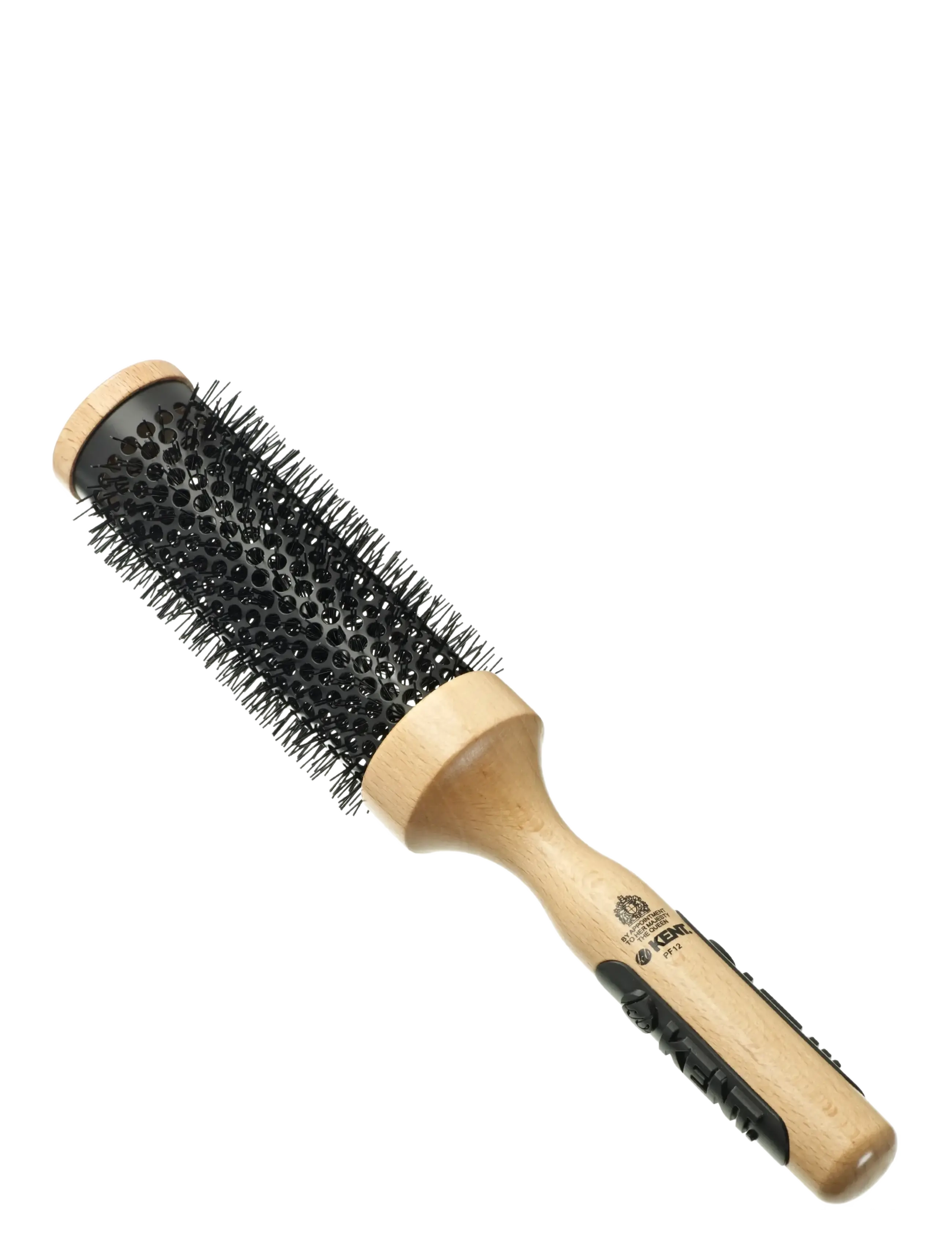 Kent Brushes Big Ceramic Round Blow-Dry Hair Brush, Rund børste, Brun, Str: ONE SIZE