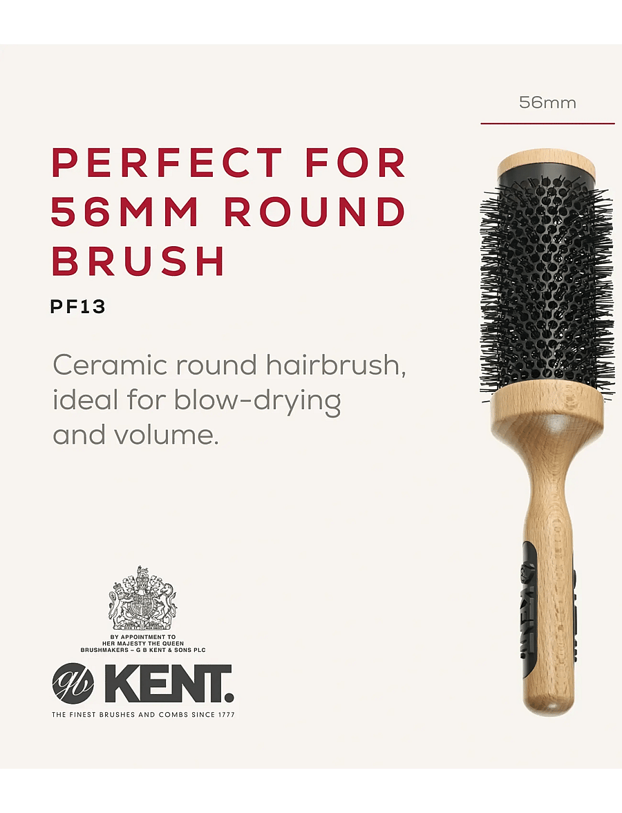 Kent Brushes - Extra big ceramic round blow-dry hair brush - pyöröharjat - brown - 2