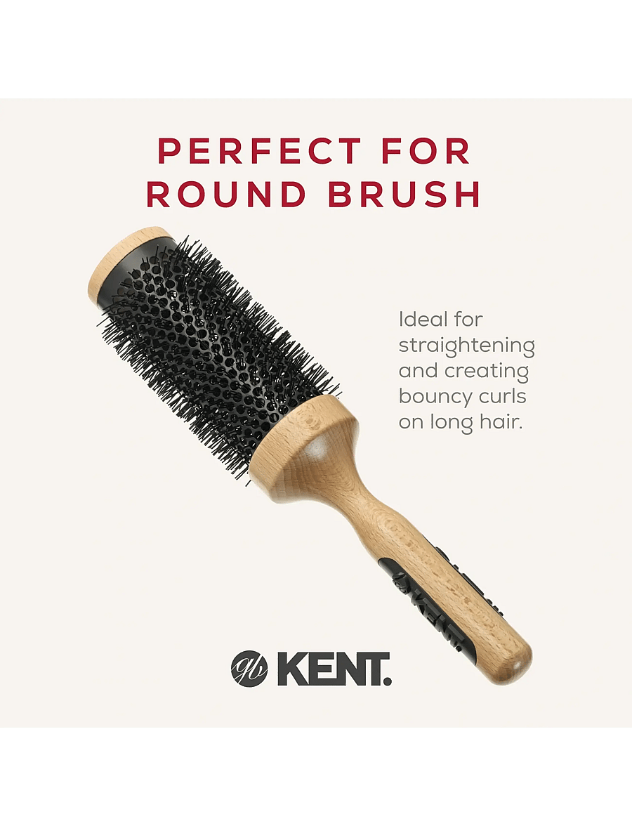 Kent Brushes - Extra big ceramic round blow-dry hair brush - pyöröharjat - brown - 3