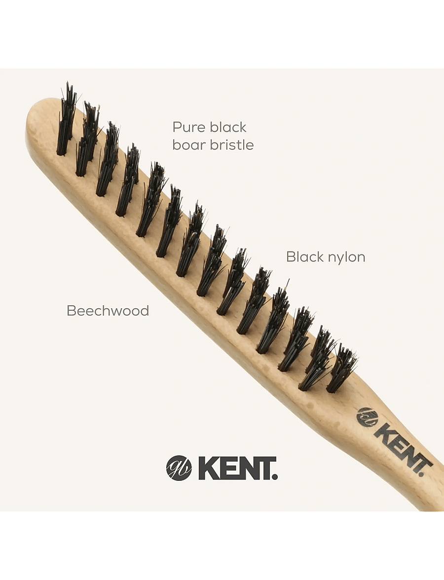 Kent Brushes - Back-combing Brush teasing brush - Waves - mótunarbursti - brown - 1