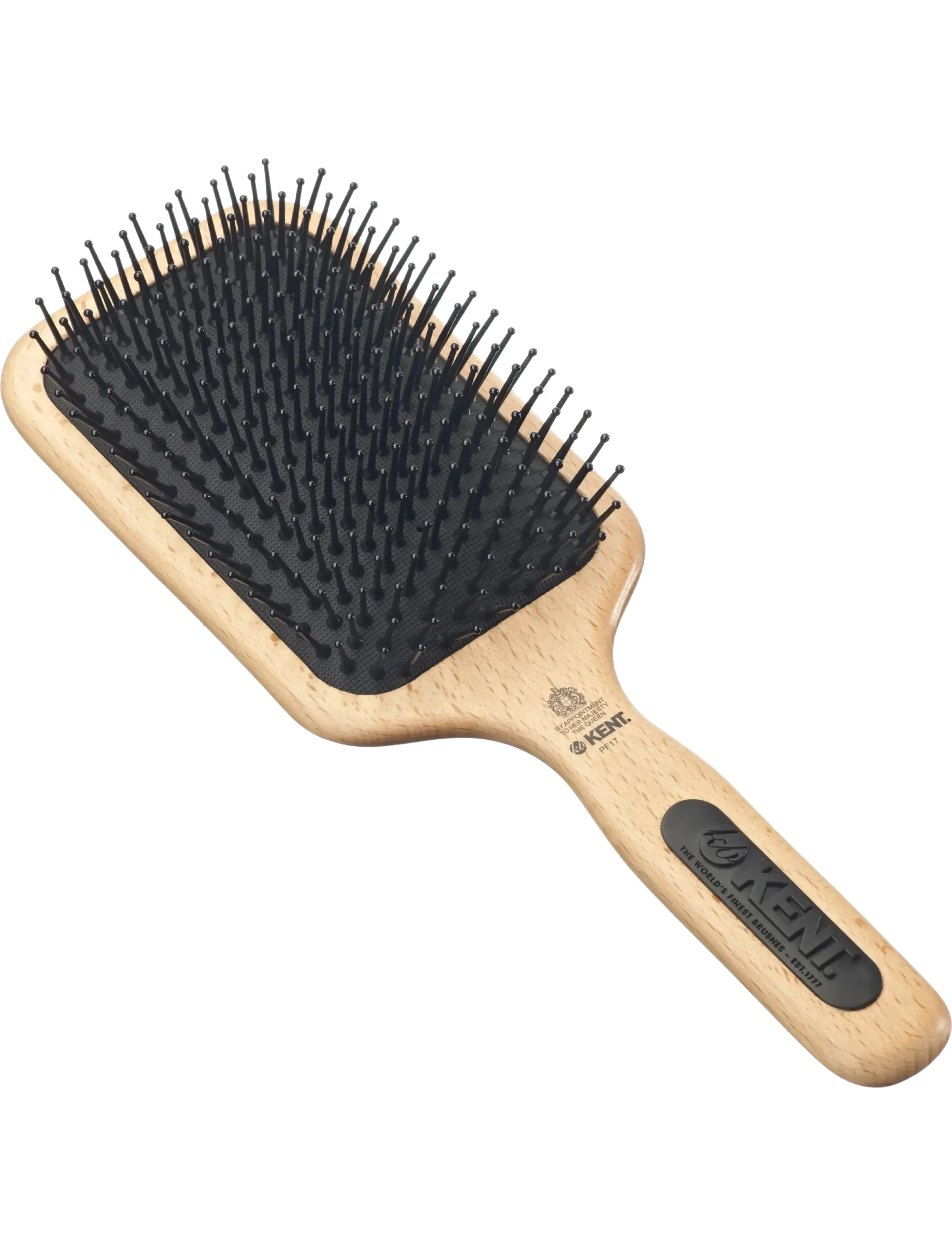 Kent Brushes Airhedz Mega-Phine Taming Paddle Brush, One Size, Brown, Hårbørster & Kamme > Paddelbørste, Dame
