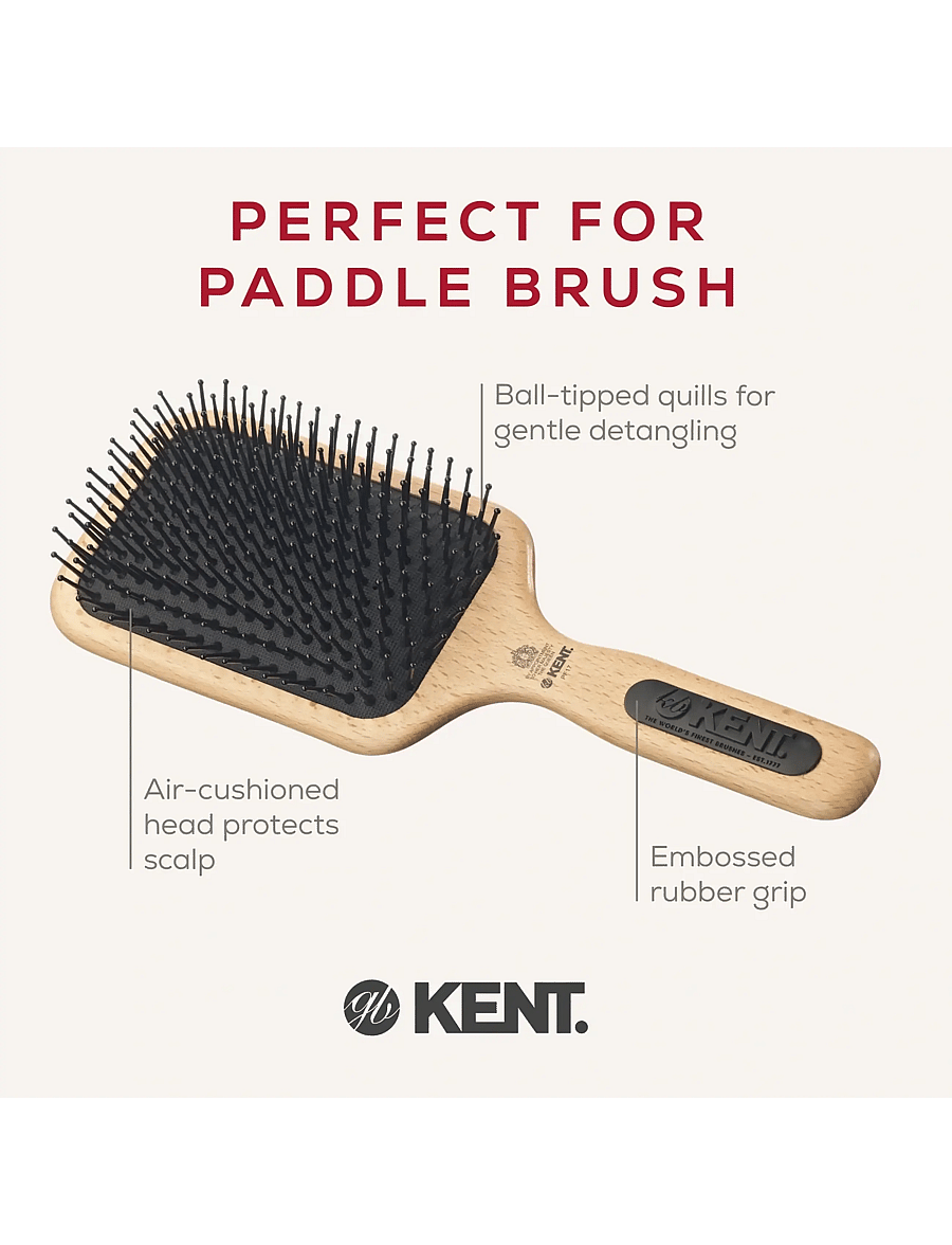 Kent Brushes - Airhedz Mega-phine Taming Paddle Brush - paddelbørster - brown - 1