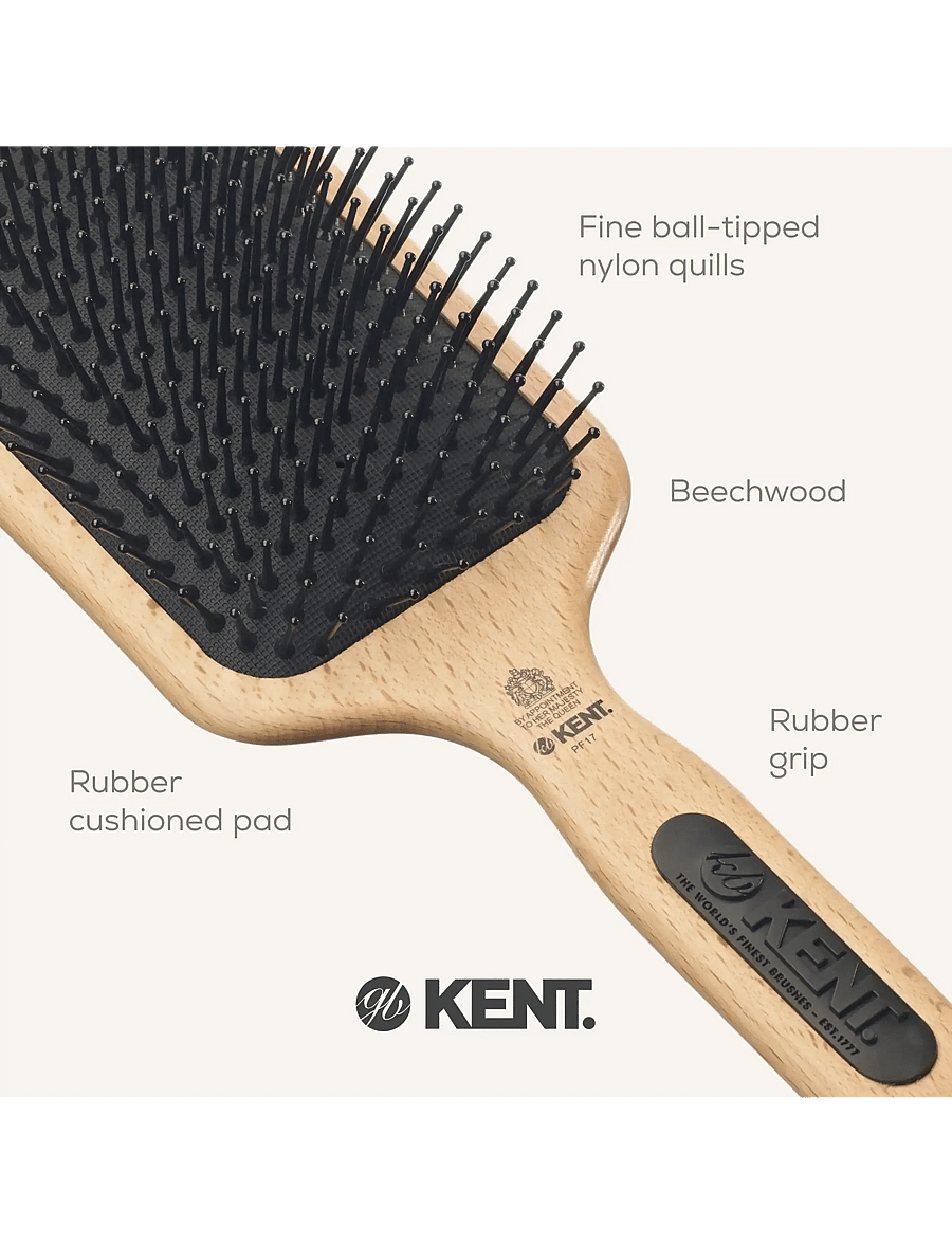 Kent Brushes - Airhedz Mega-phine Taming Paddle Brush - paddelbørster - brown - 3