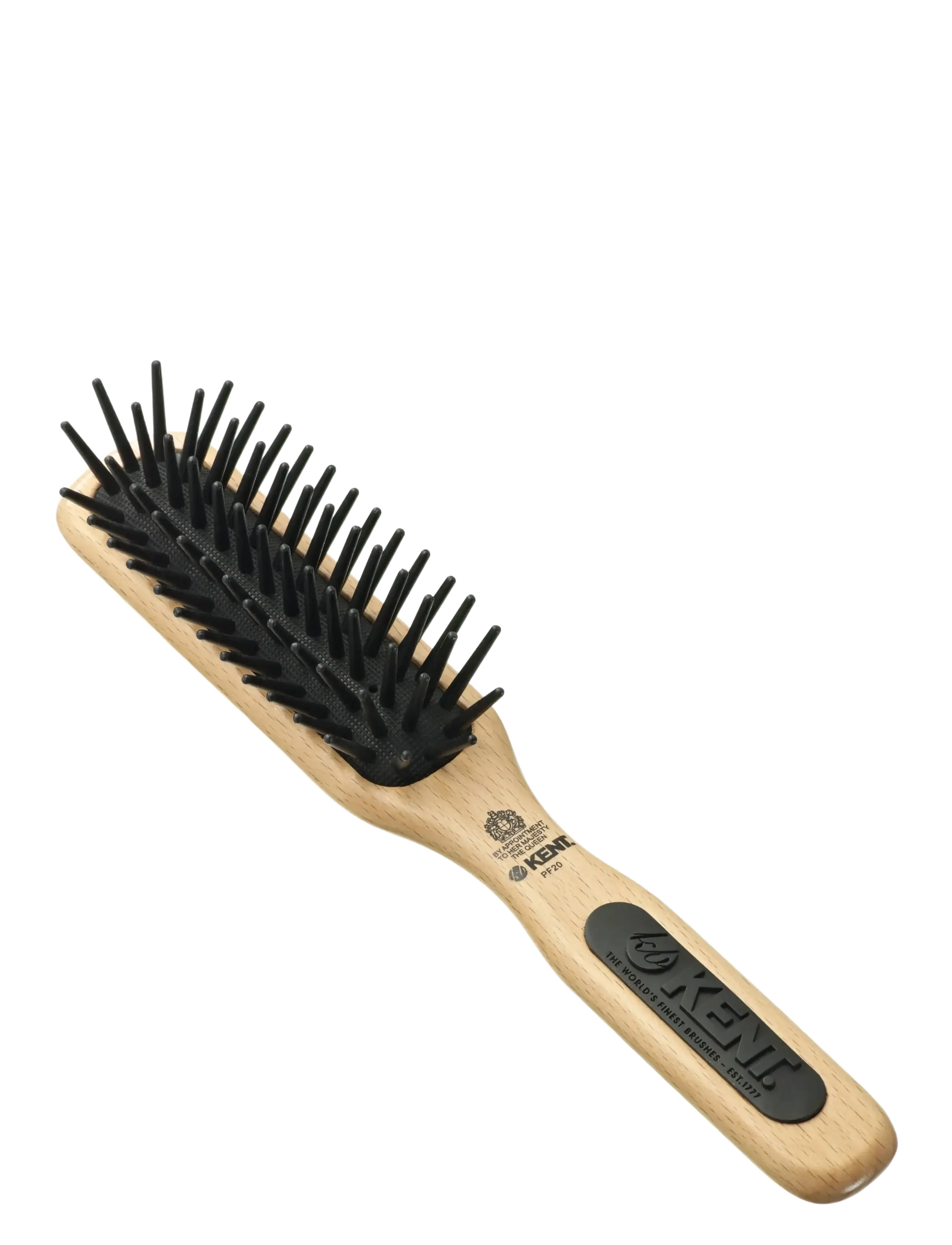 Kent Brushes Airhedz Midi-Phat De-Tangle Hair Brush, One Size, Brown, Hårbørster Og Kamme > Detangling Brush, Dame
