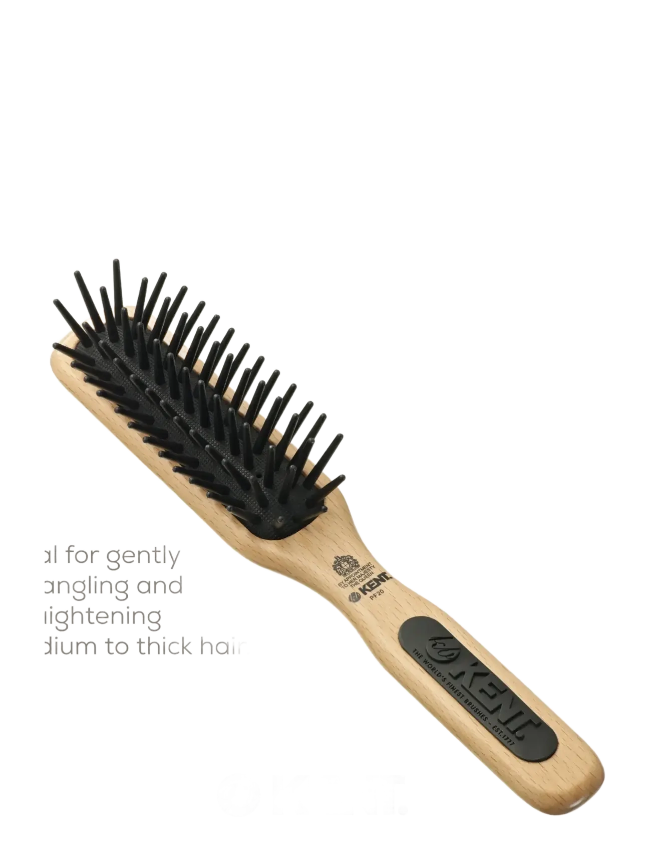 Kent Brushes - Airhedz Midi-phat de-tangle Hair Brush - flokebørste - brown - 5