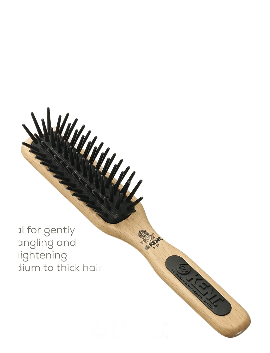 Kent Brushes - Airhedz Midi-phat de-tangle Hair Brush - takkuharjat - brown - 5