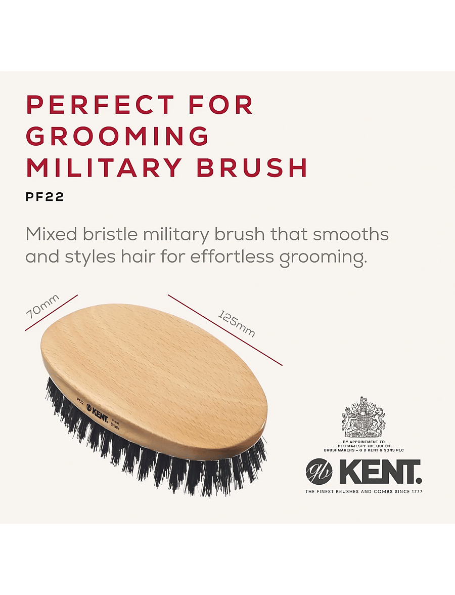 Kent Brushes - Mens Mily Oval Beech Natural Bristle - burstar & greiður - brown - 1