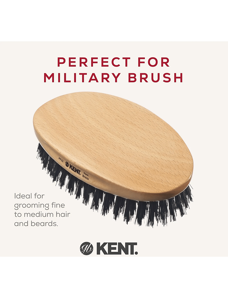 Kent Brushes - Mens Mily Oval Beech Natural Bristle - burstar & greiður - brown - 2