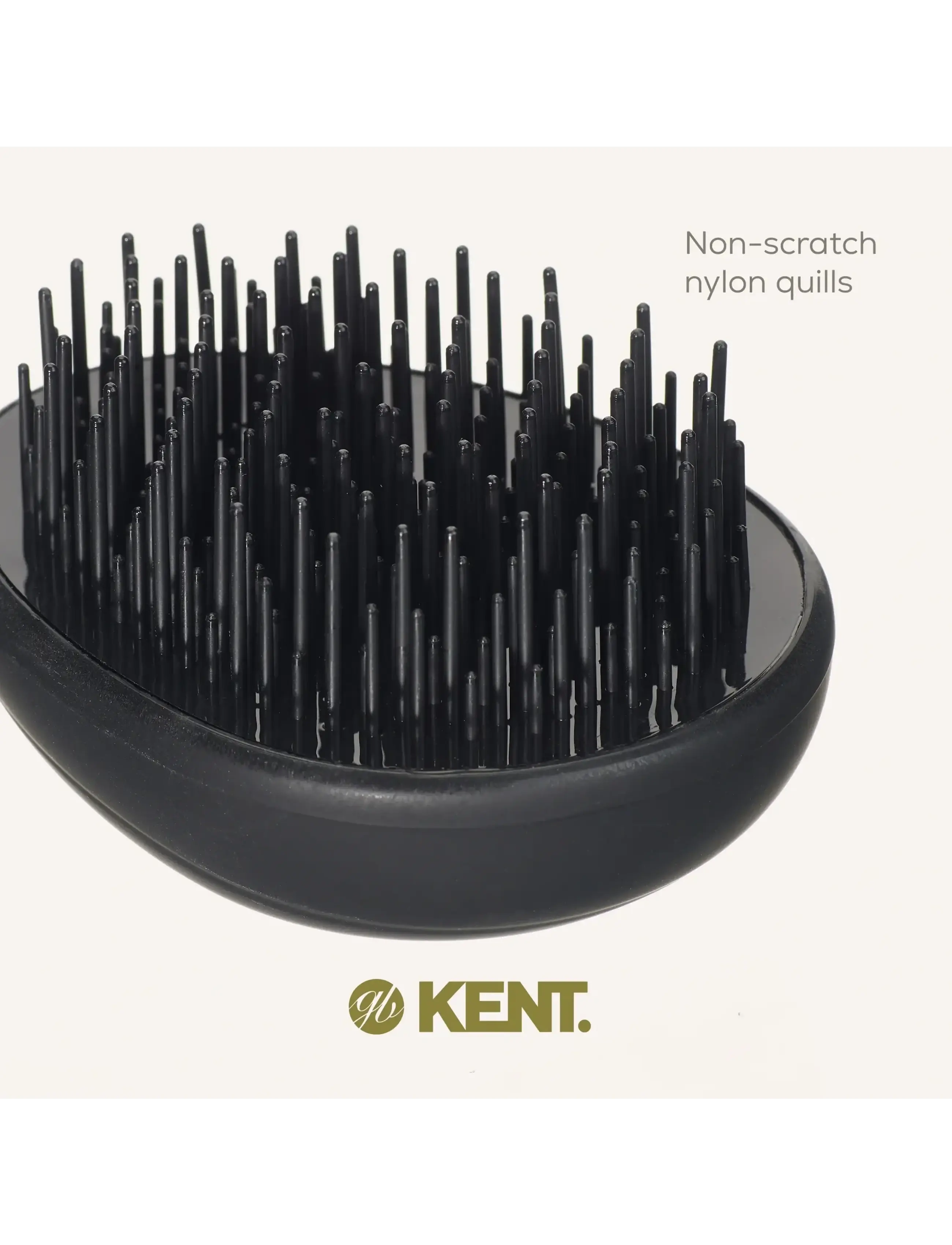 Kent Brushes - Pebble Detangling Brush in Matt Black - black - 1
