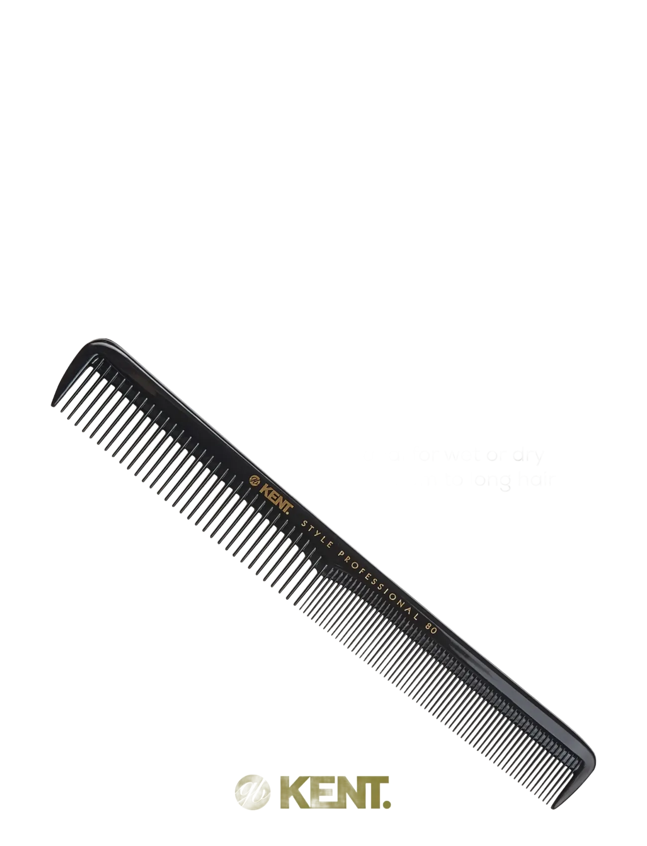 Kent Brushes - Style Professional Master Barber Comb - hårborstar & kammar - black - 1