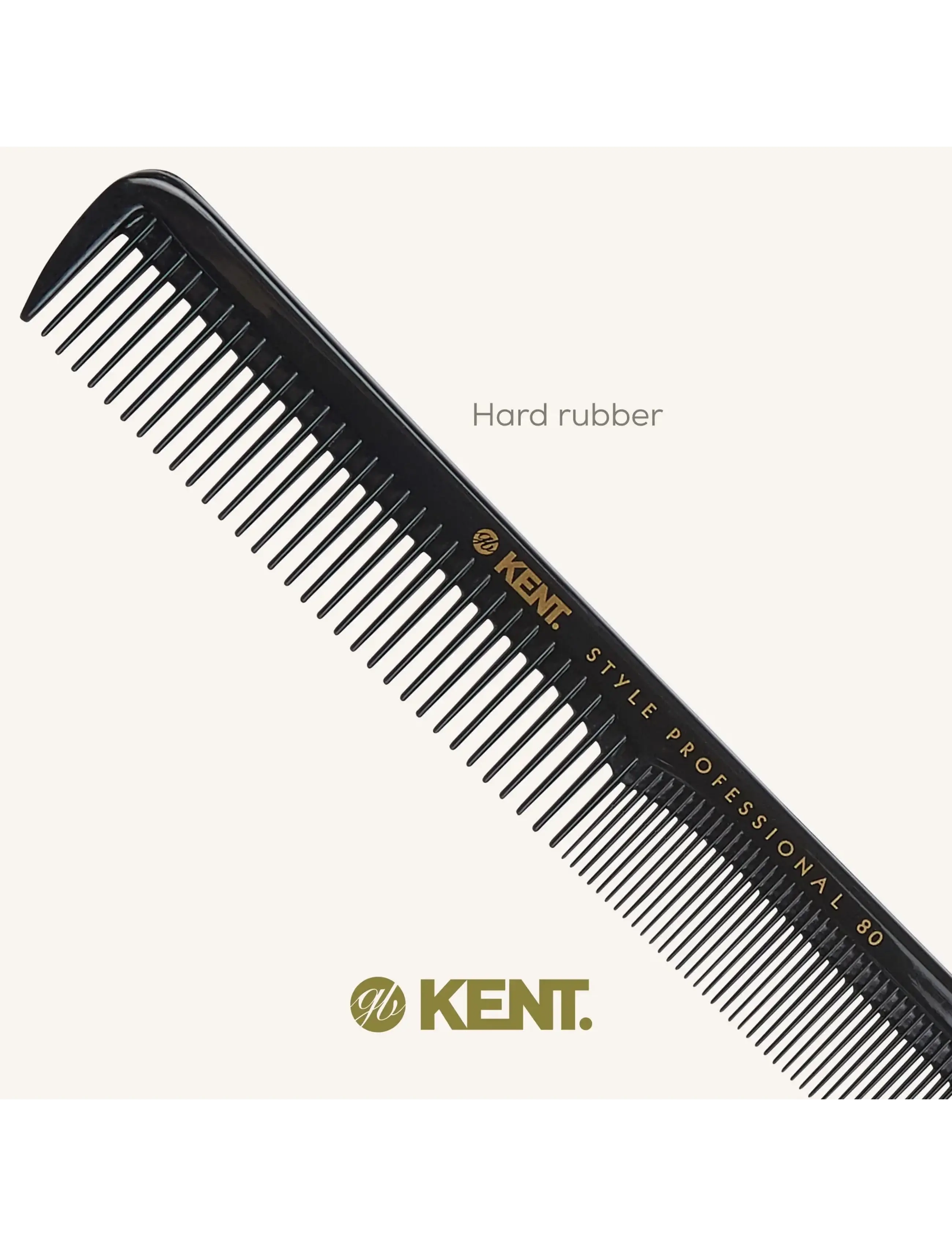 Kent Brushes - Style Professional Master Barber Comb - hårborstar & kammar - black - 5
