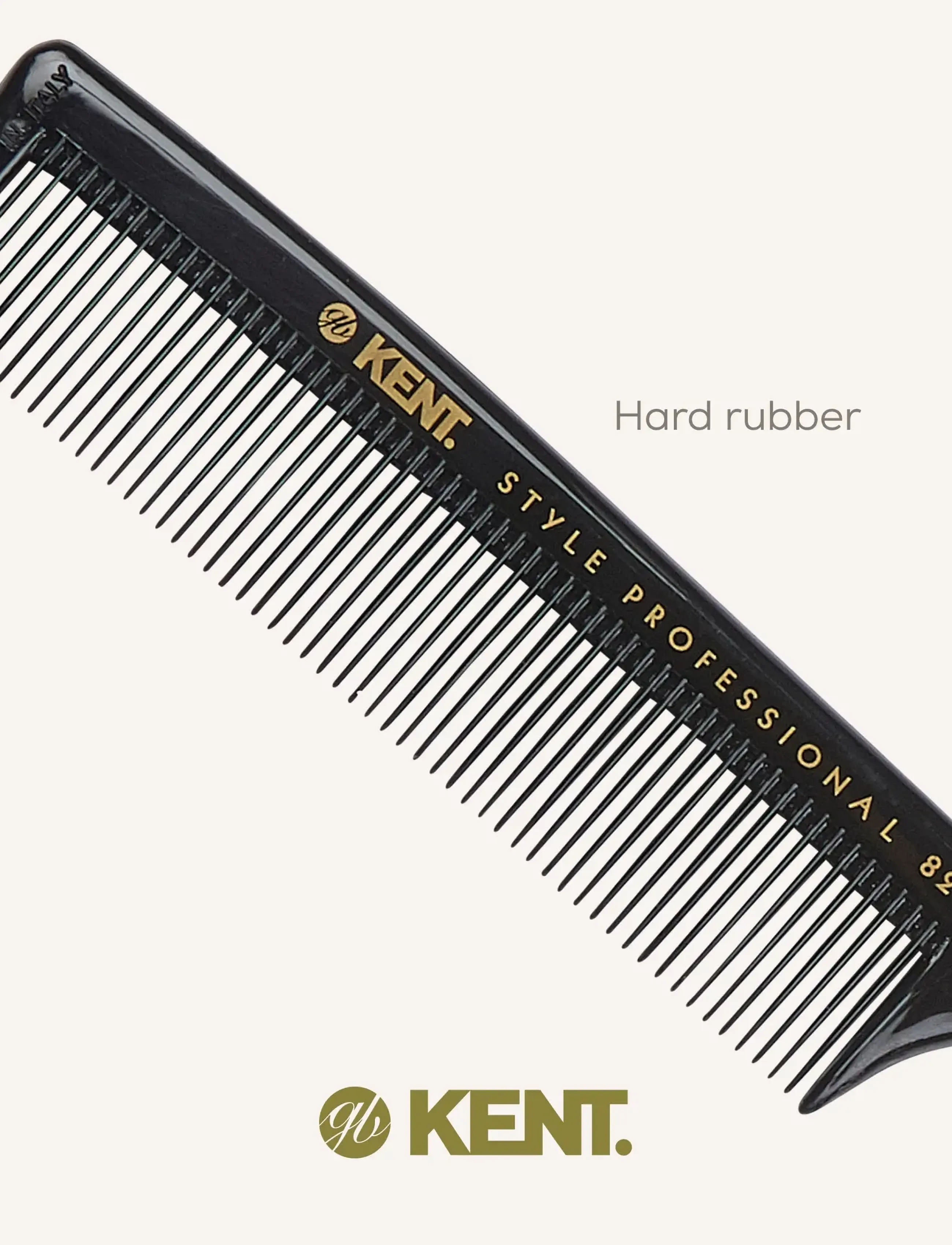 Kent Brushes Style Professional Fine Toothed Tail Comb, One Size, Black, Hair Brushes & Combs > Combs, Dame