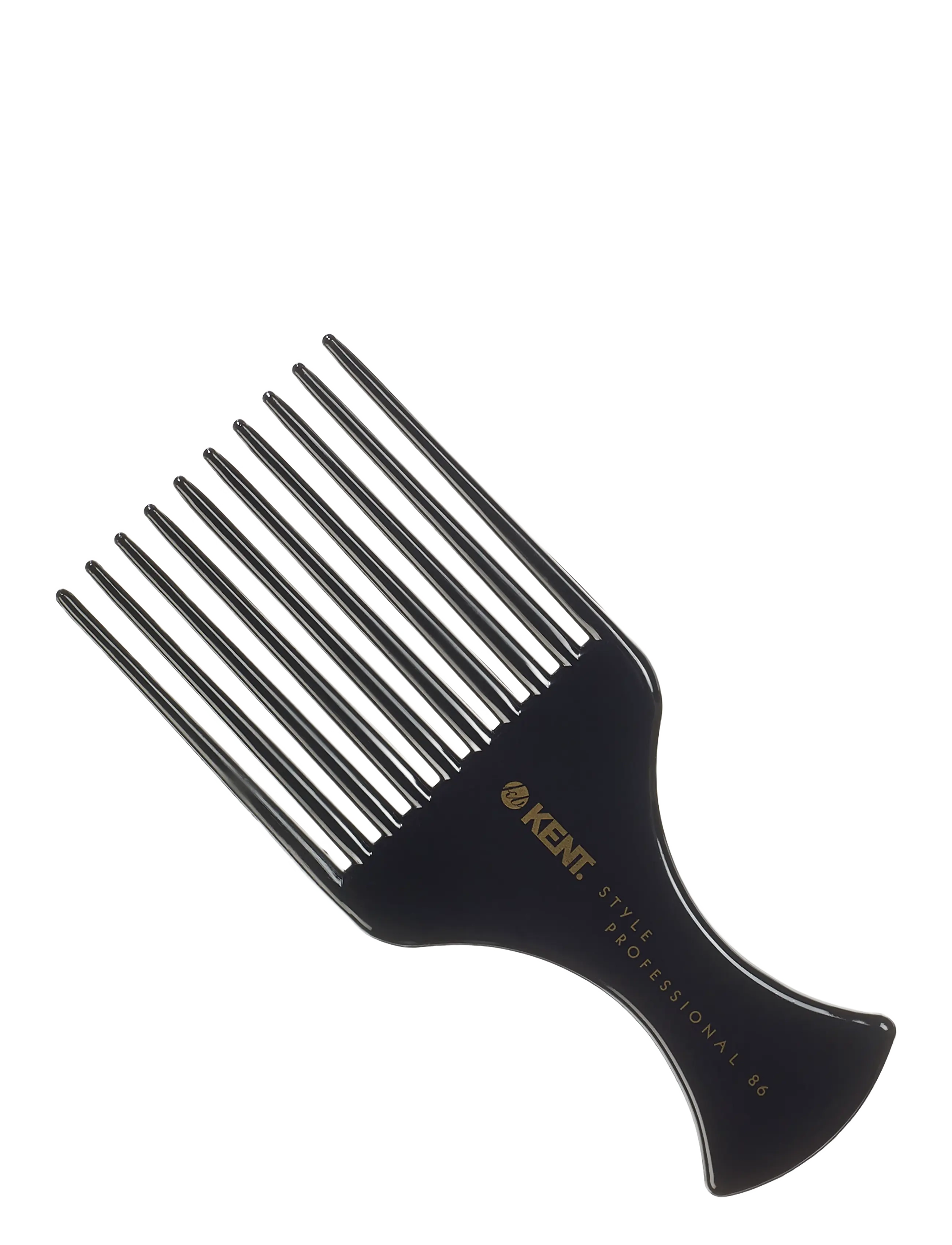 Kent Brushes Style Professional Afro Comb, Kam, Sort, Str: ONE SIZE