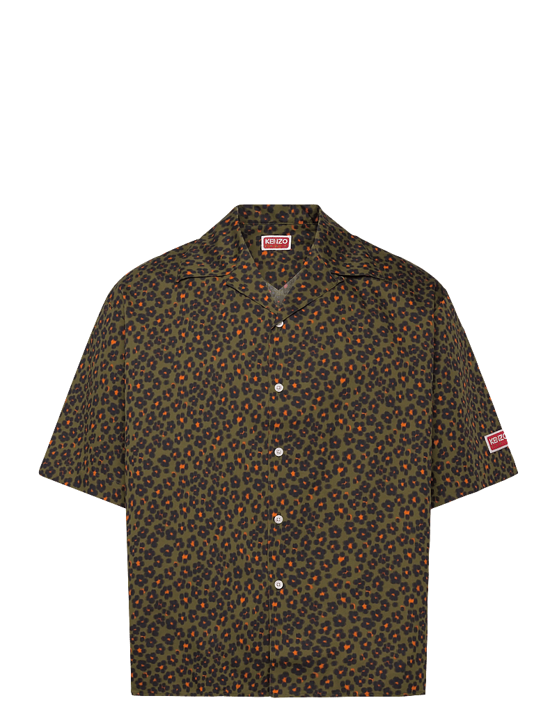 KENZO - Chemise MC HANA LEO SHORT SLEEVE SHIRT - basic-hemden - khaki/ - 0