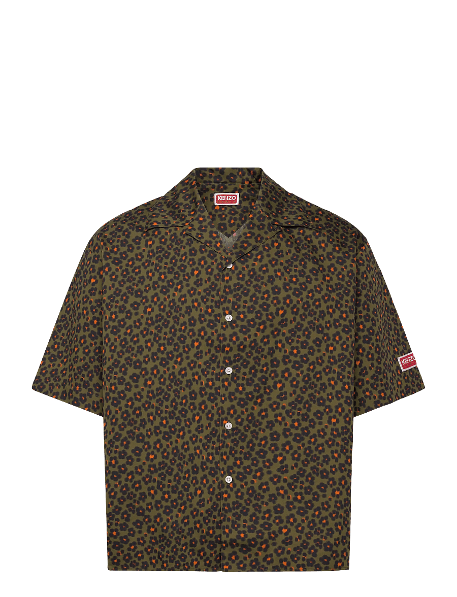 KENZO - Chemise MC HANA LEO SHORT SLEEVE SHIRT - basic-hemden - khaki/ - 1