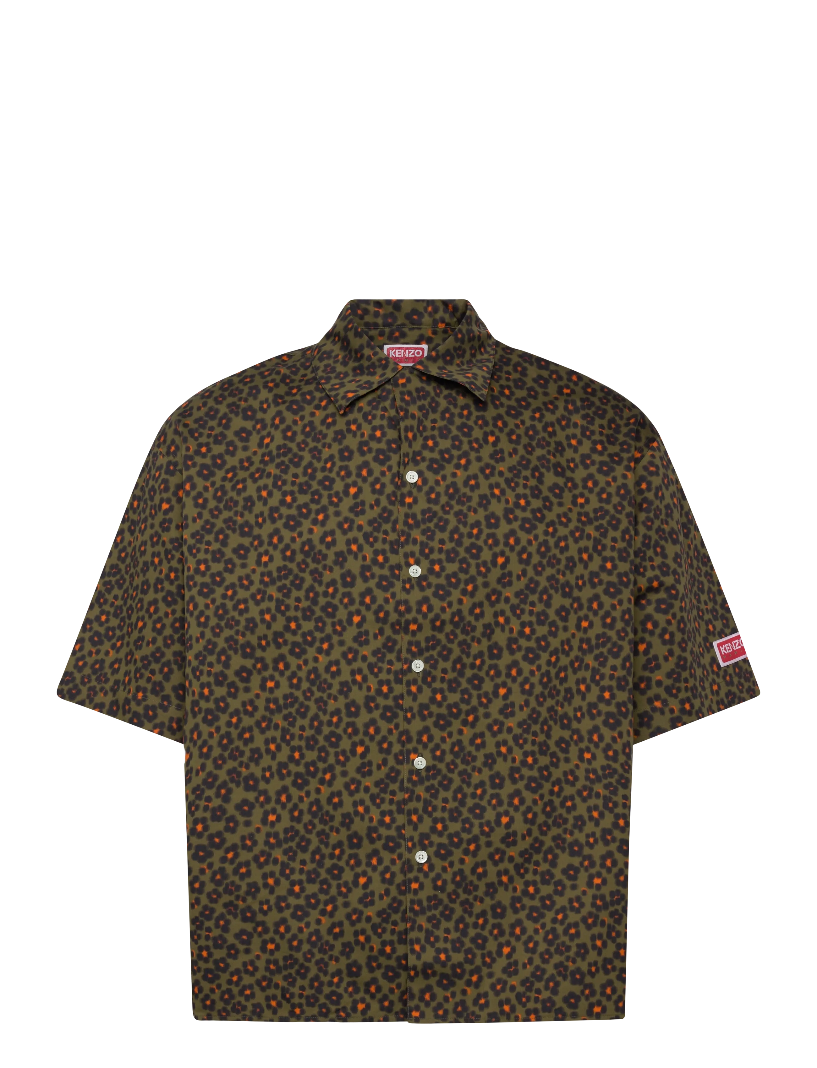 KENZO - Chemise MC HANA LEO SHORT SLEEVE SHIRT - tavalised t-särgid - khaki/ - 2