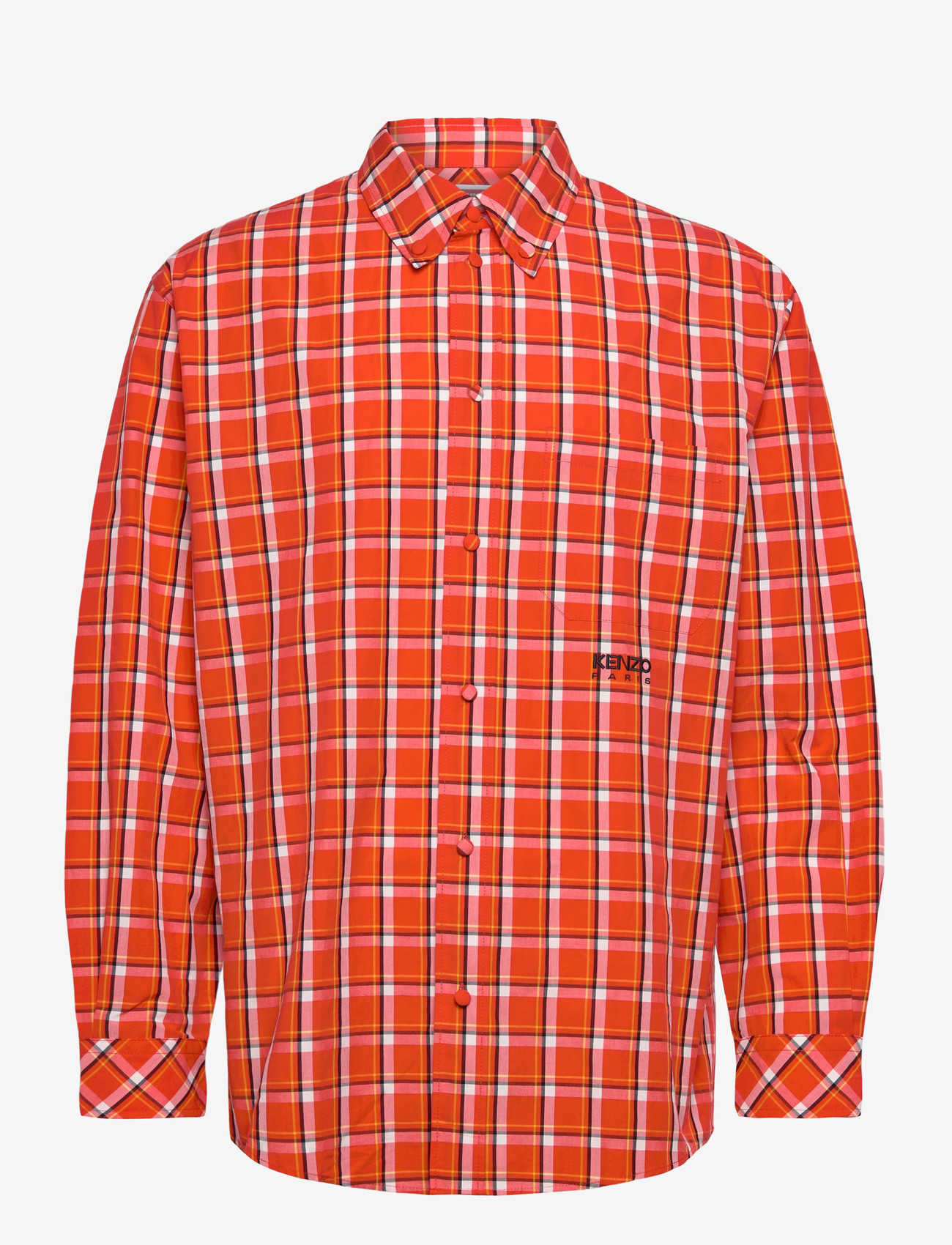 KENZO - Chemise ML CHECK CASUAL SHIRT - rutiga skjortor - medium red/ - 0