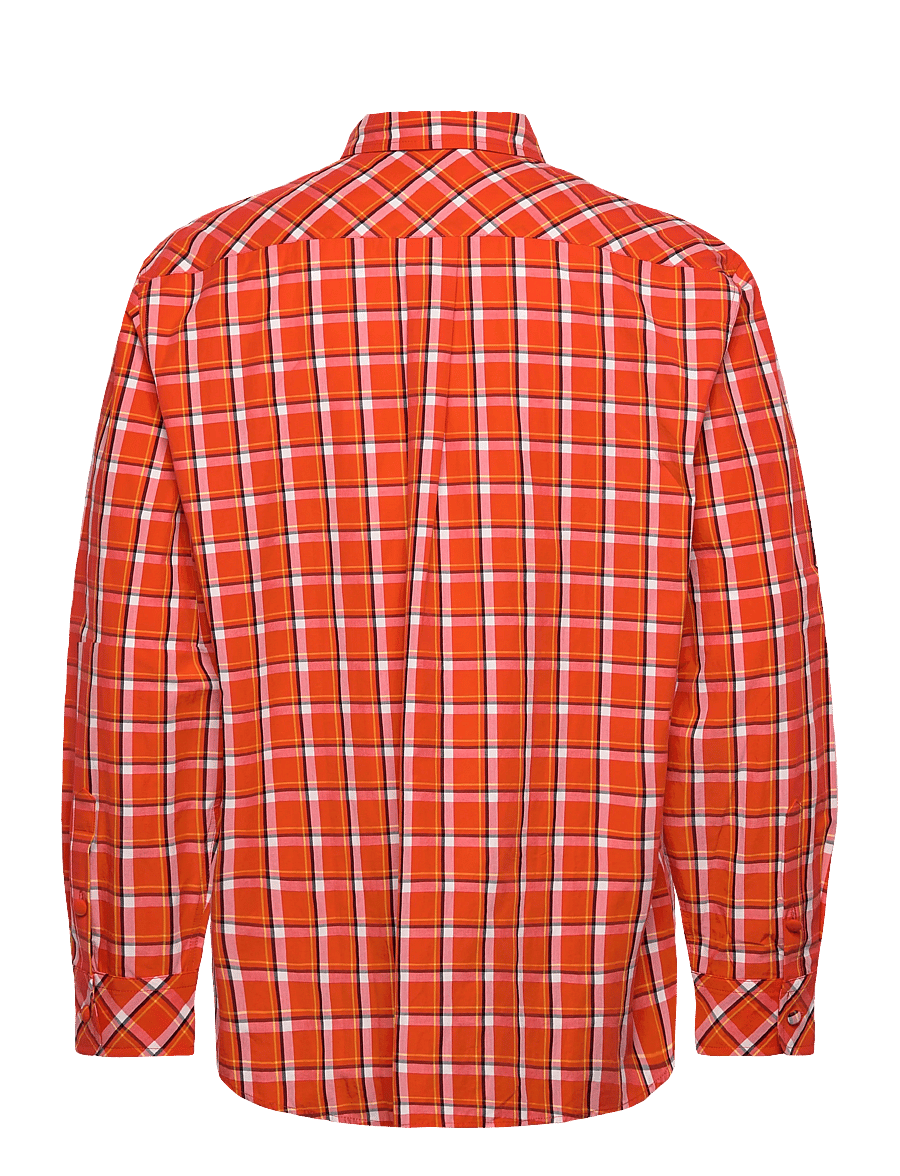 KENZO - Chemise ML CHECK CASUAL SHIRT - peruskauluspaidat - medium red/ - 2
