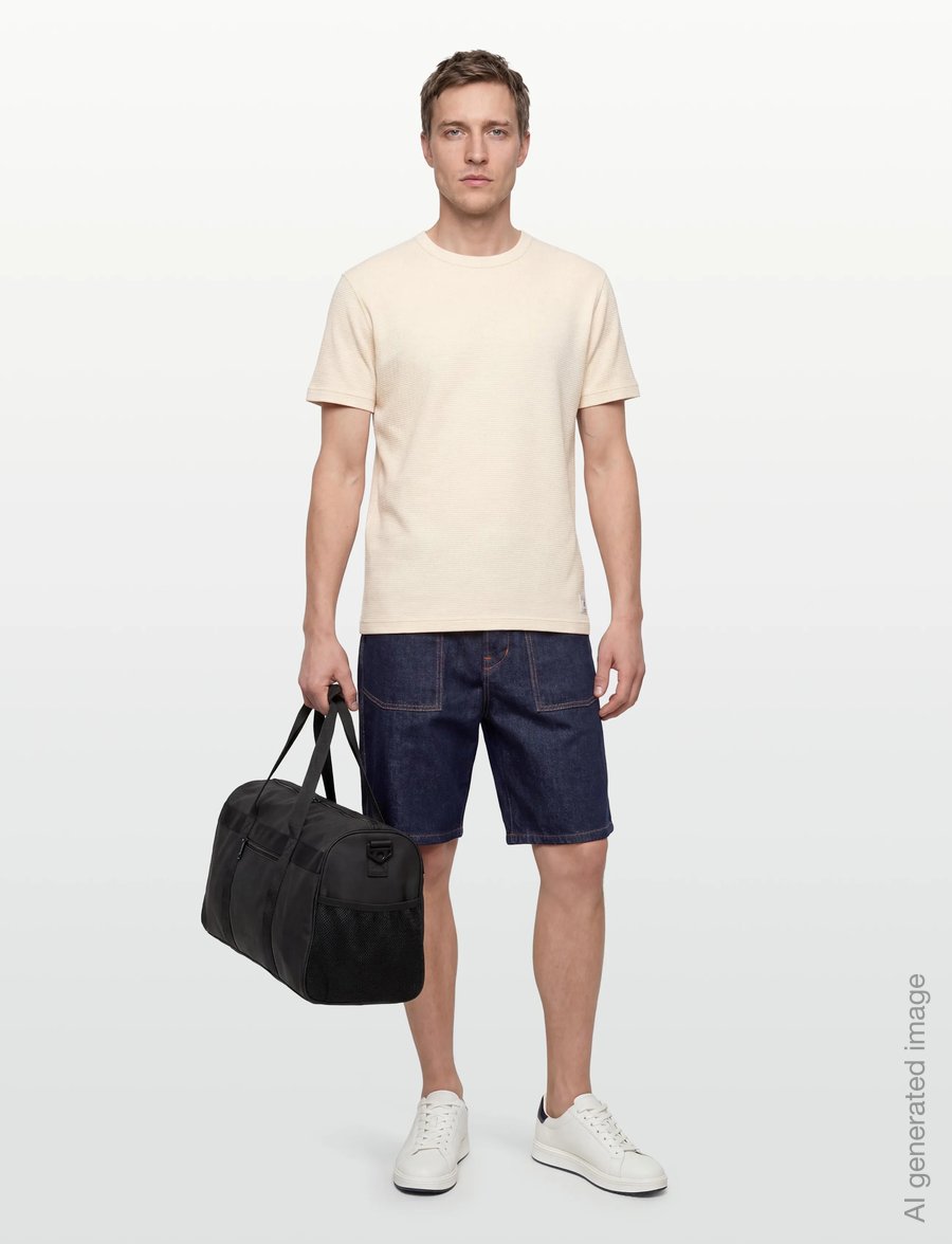 KENZO - Bermuda/short RINSE SAILOR LOOSE FIT DENIM S - lühikesed teksapüksid - rinse blue denim/ - 0