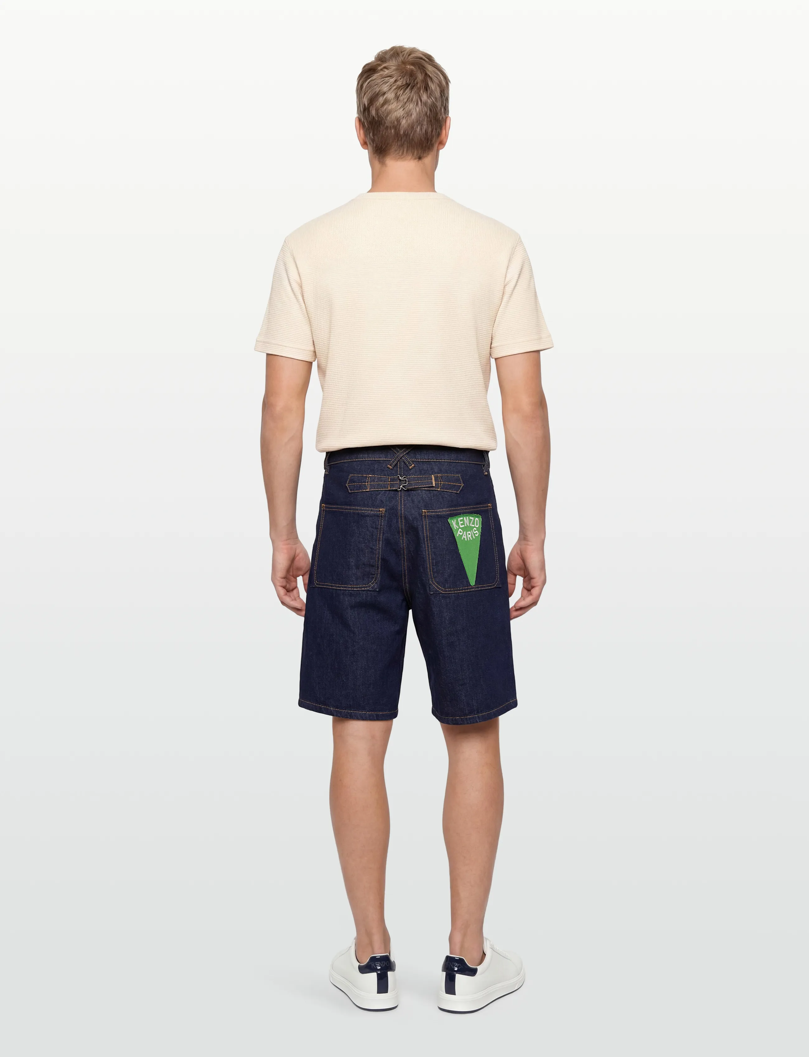 KENZO - Bermuda/short RINSE SAILOR LOOSE FIT DENIM S - denim shorts - rinse blue denim/ - 4