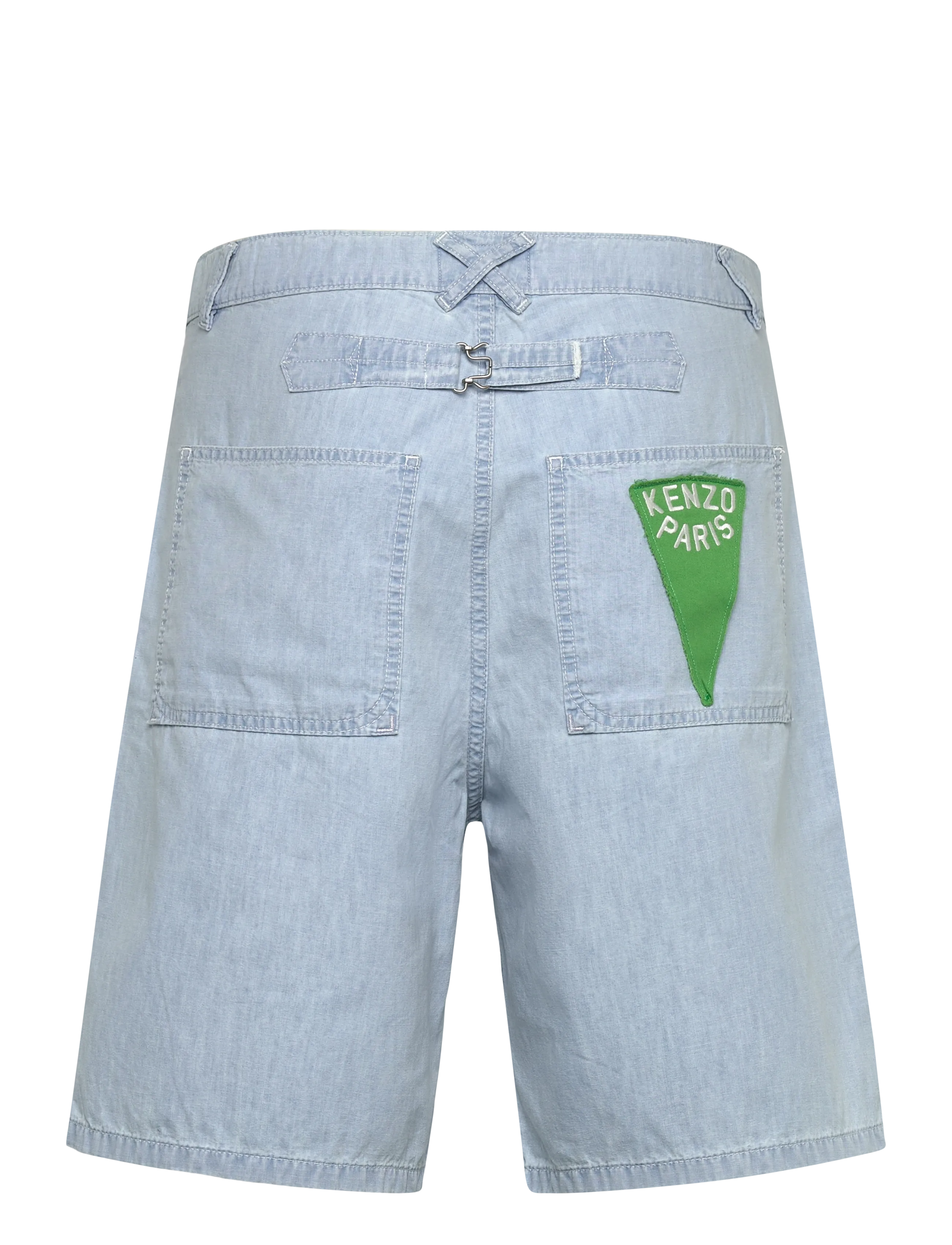 KENZO - Bermuda/short SAILOR LOOSE FIT DENIM SHORT - denim shorts - bleached blue denim/ - 2