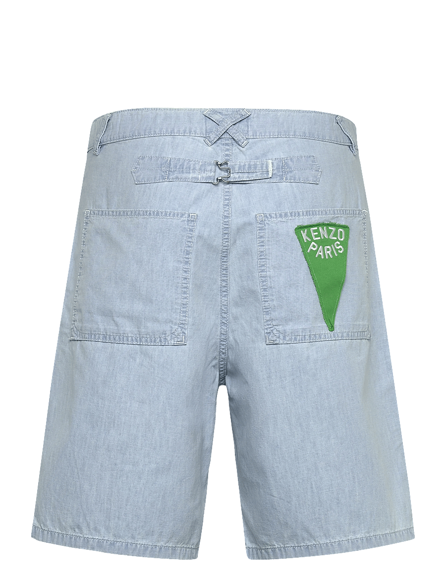 KENZO - Bermuda/short SAILOR LOOSE FIT DENIM SHORT - denim shorts - bleached blue denim/ - 2