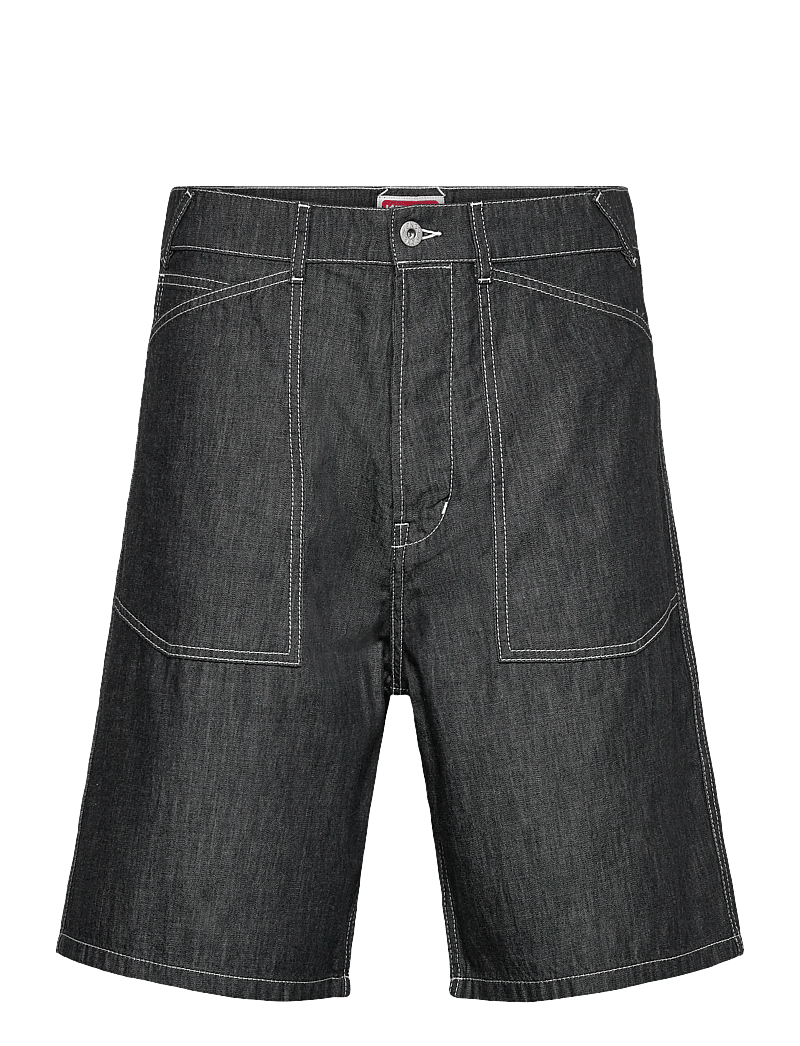 KENZO - Bermuda/short SAILOR LOOSE FIT DENIM SHORT - denim shorts - rinse black denim/ - 0