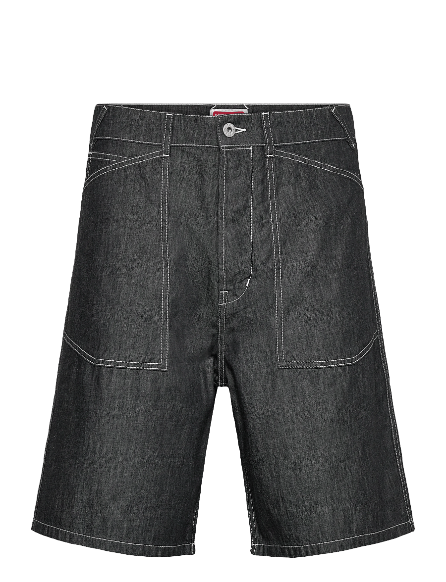 KENZO - Bermuda/short SAILOR LOOSE FIT DENIM SHORT - lühikesed teksapüksid - rinse black denim/ - 1