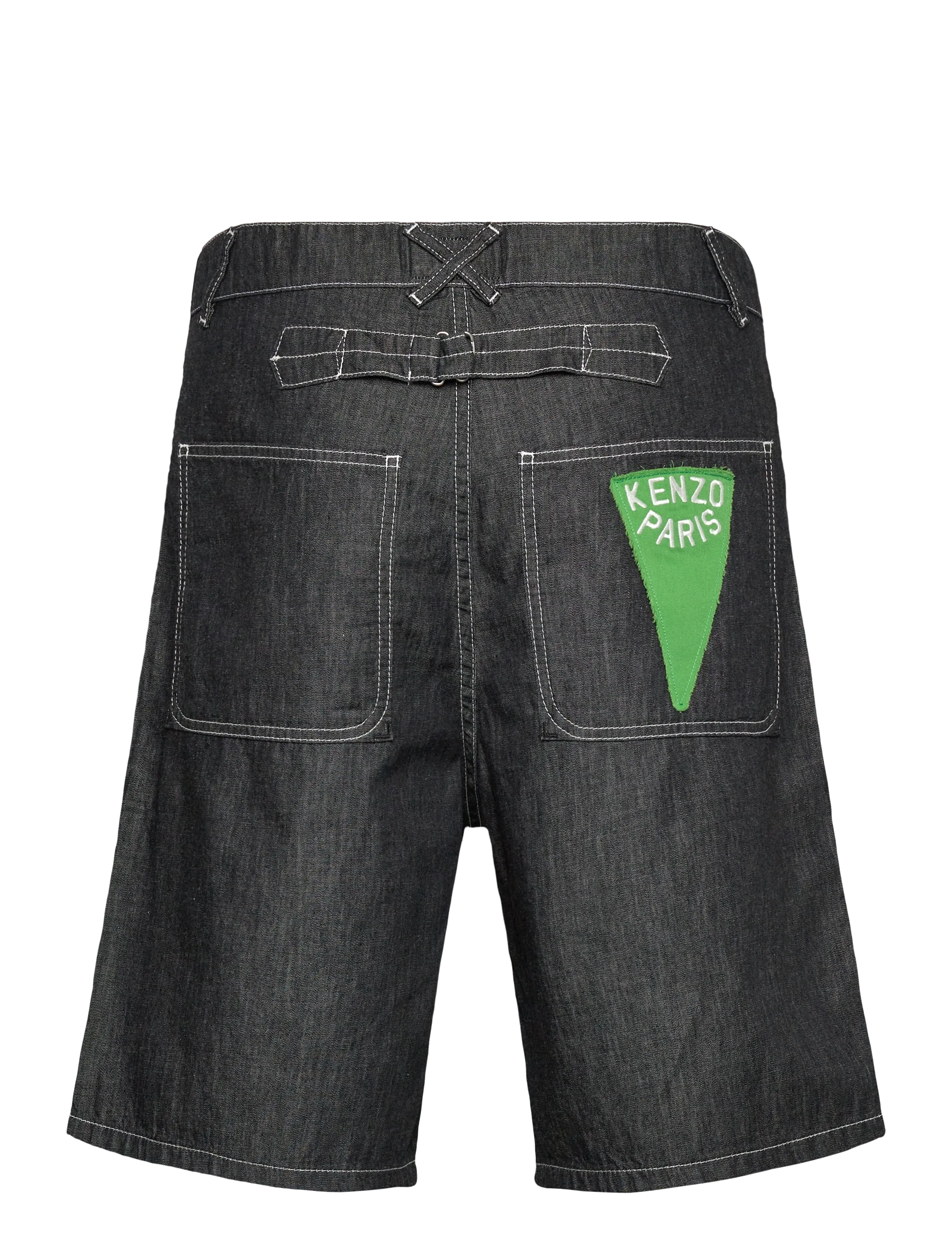 KENZO - Bermuda/short SAILOR LOOSE FIT DENIM SHORT - denim shorts - rinse black denim/ - 2